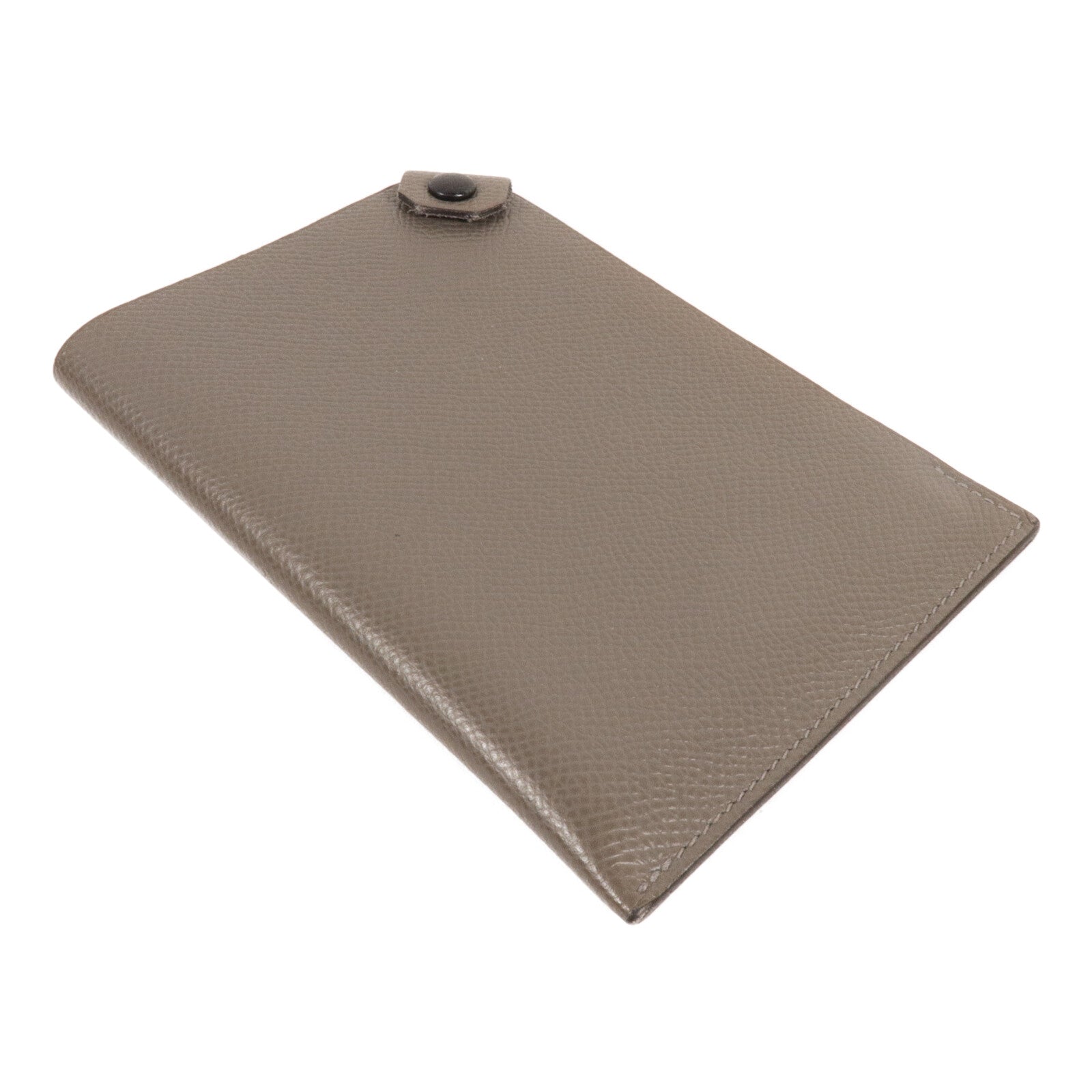HERMES Epsom皮革Tarmac Passport Holder護照套Etain