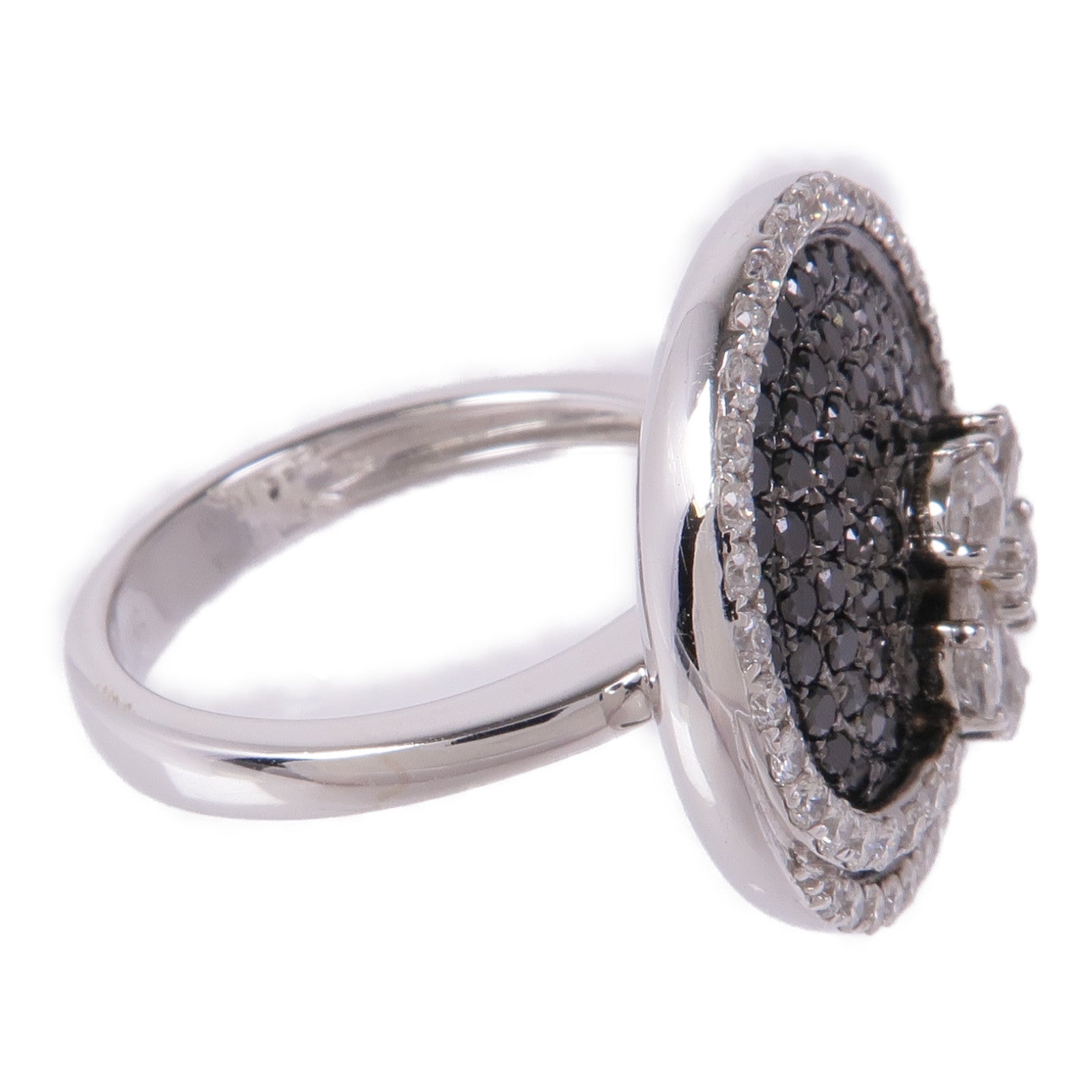 JEWELRY 18K白金White Sapphire/Diamond Ring白色藍寶石/鑽石