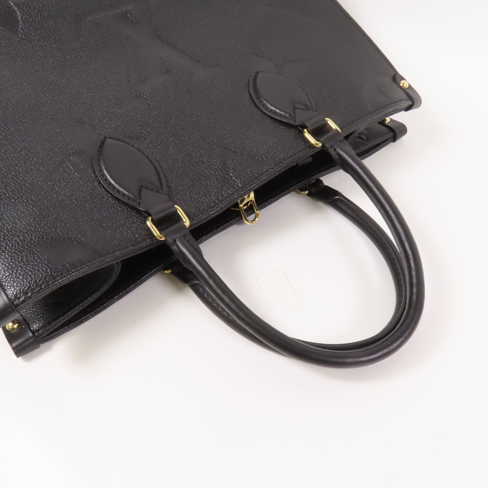 LOUIS VUITTON Monogram Empreinte On The Go MM金扣手挽肩背兩用袋