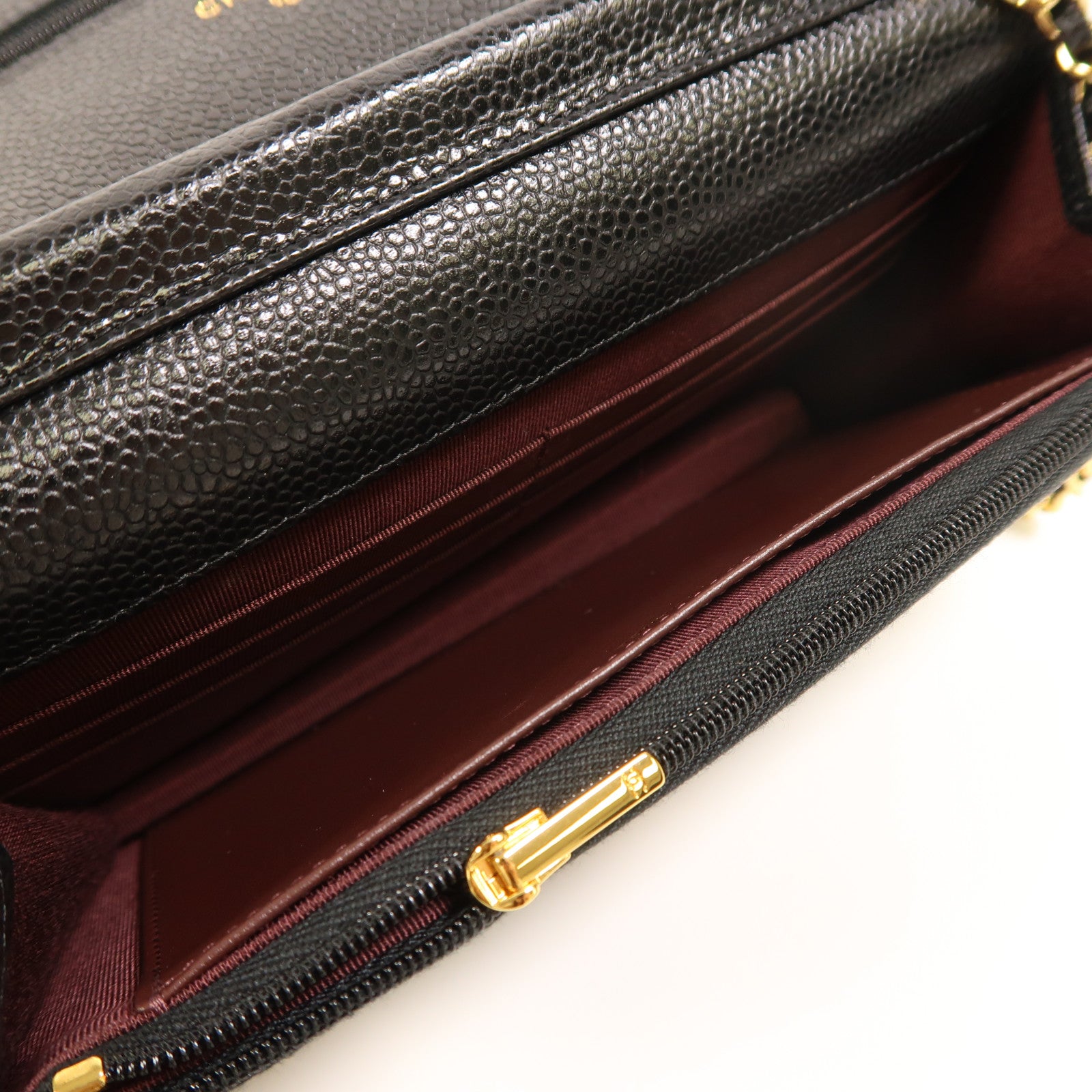 CHANEL 牛皮皮革WOC Wallet On Chain金扣鏈帶肩背袋