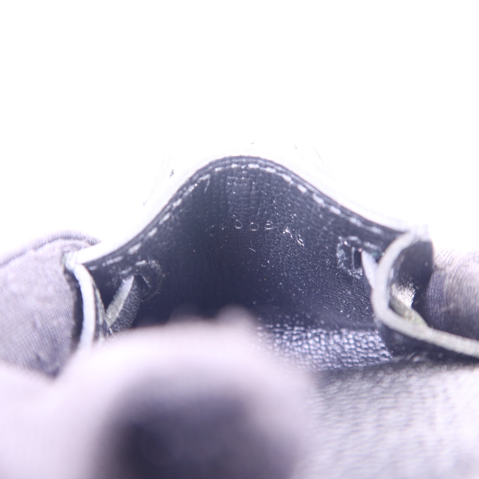 HERMES Tadelakt皮革Kelly Bag Charm 銀扣掛飾Noir