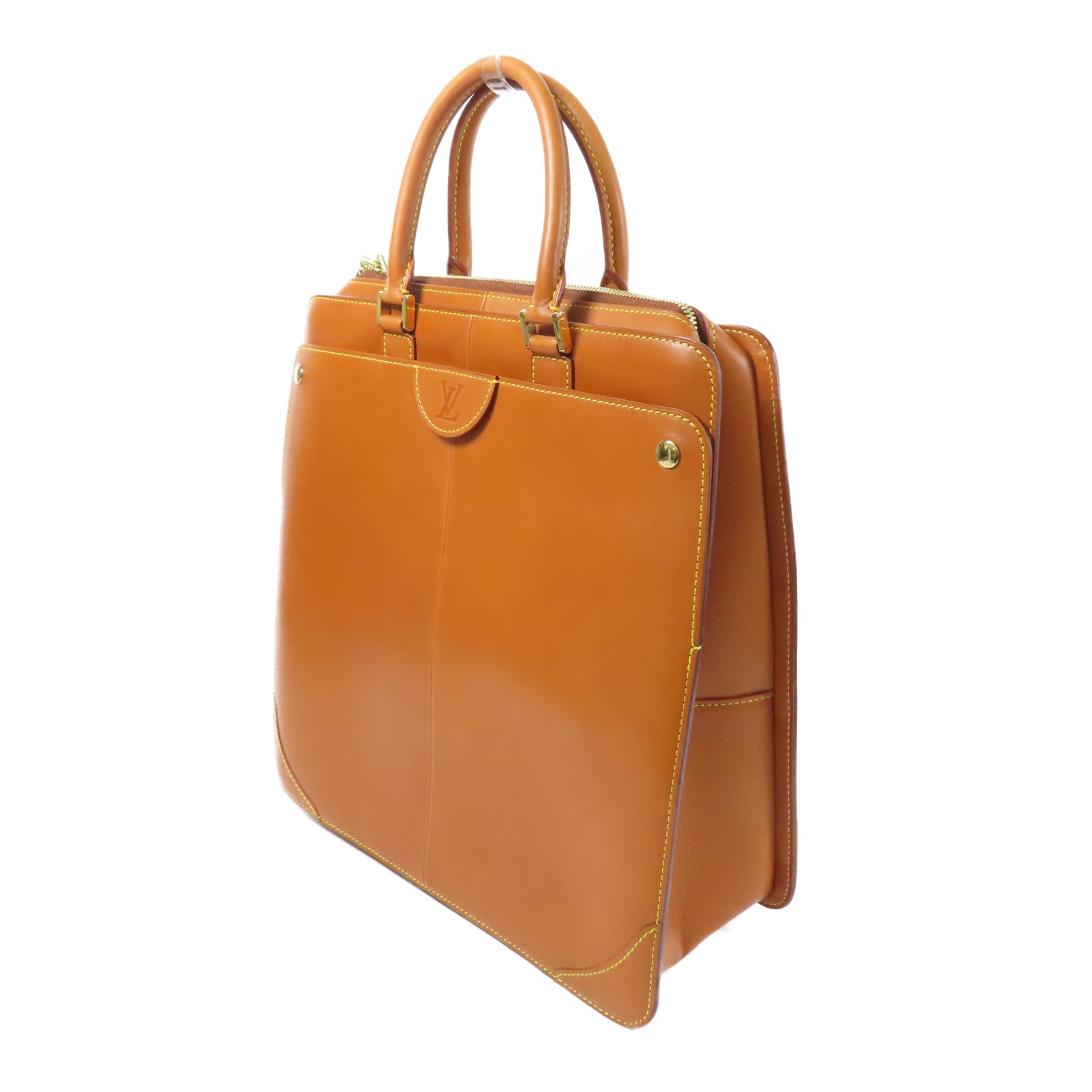 LOUIS VUITTON 皮革Negeb PM金扣手挽袋