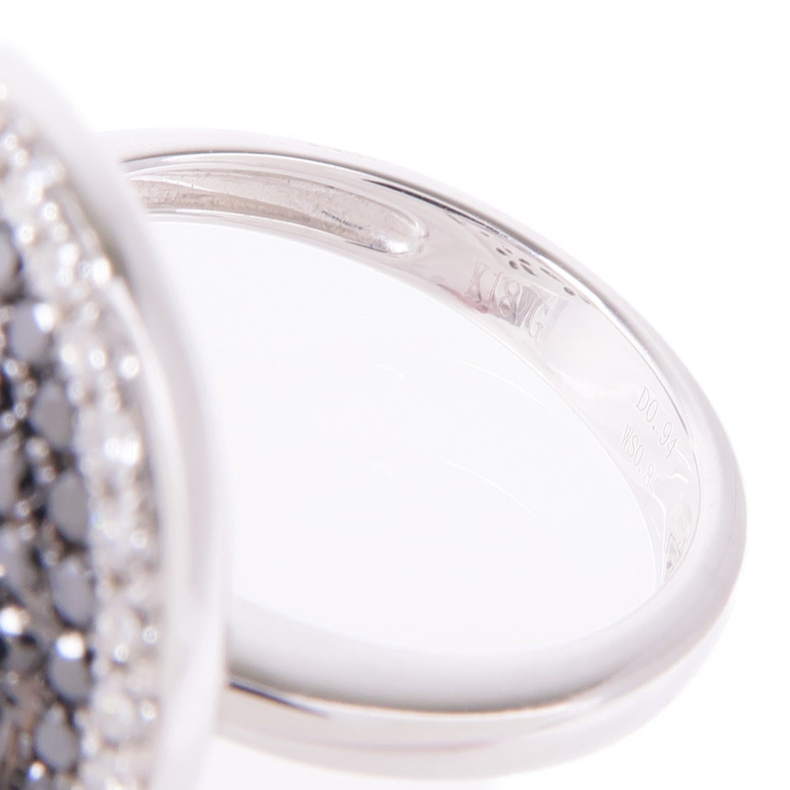 JEWELRY 【激減優惠】18K白金White Sapphire/Diamond Ring白色藍寶石/鑽石戒指US#6