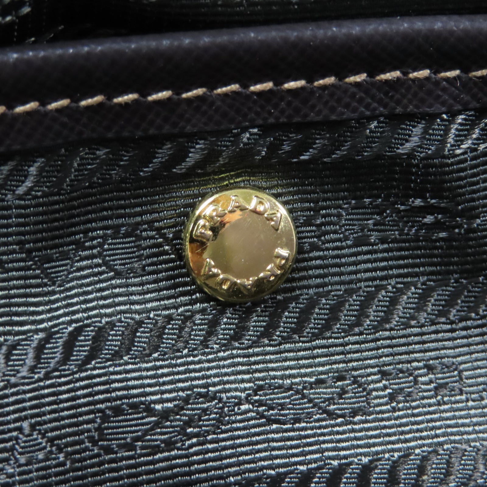 PRADA 尼龍Shoulder Bag金扣手挽肩背兩用袋綠色