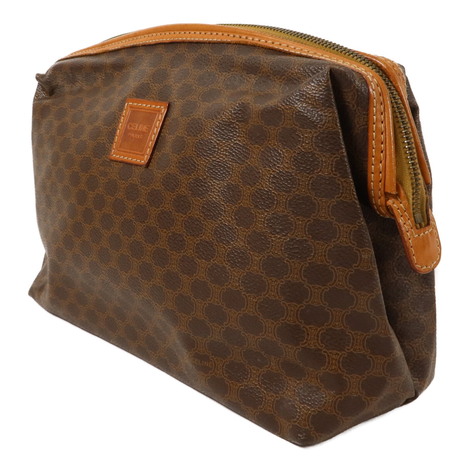 CELINE 塗層帆布Pouch Vintage手提包