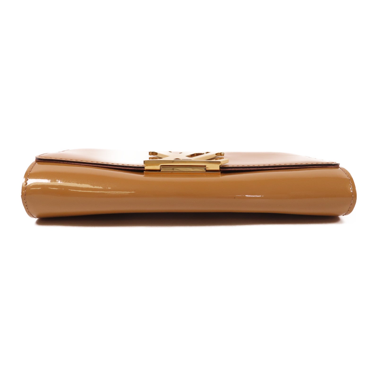 LOUIS VUITTON Monogram Vernis Louise金扣手拿包
