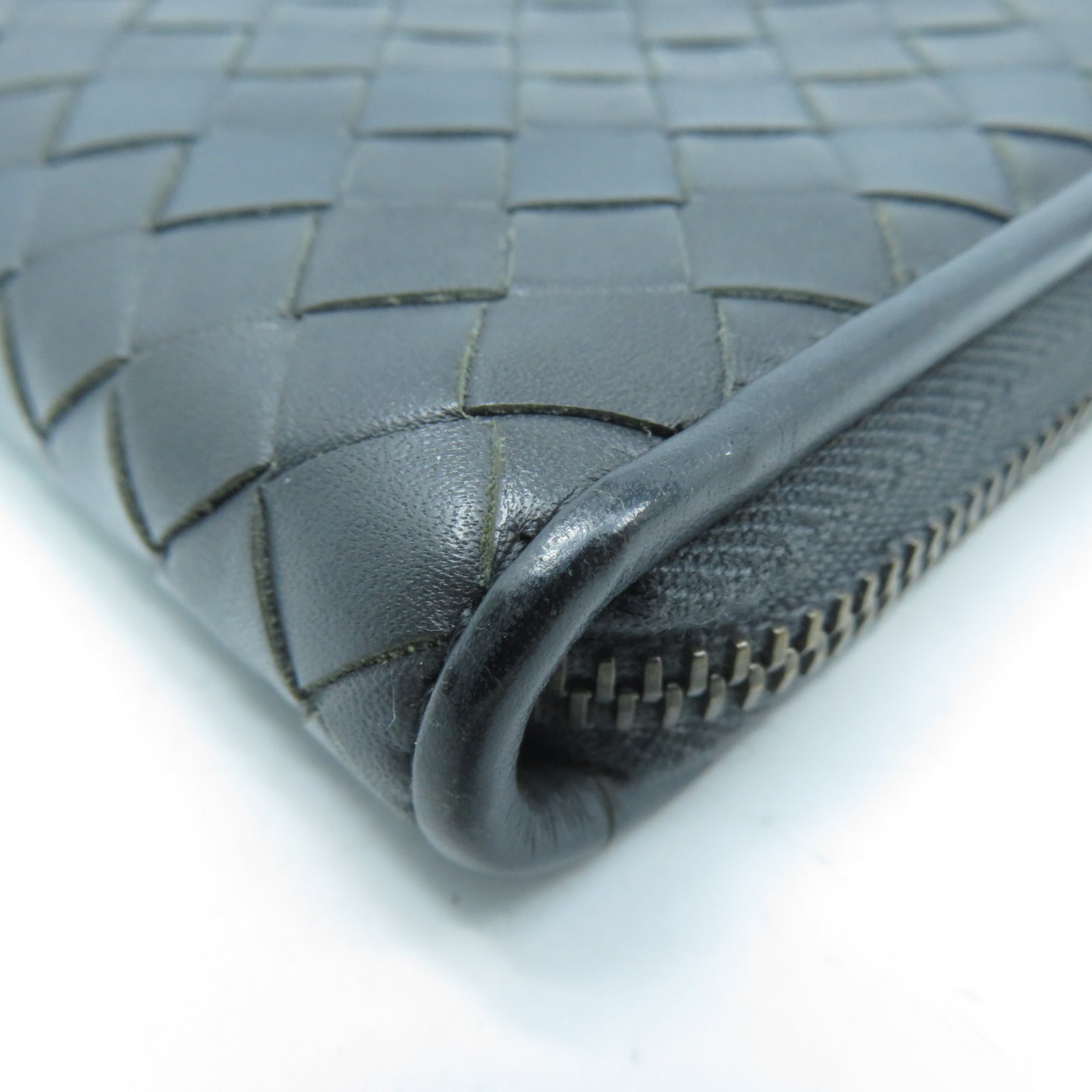 BOTTEGA VENETA 【激減優惠】牛皮皮革Long Wallet錢包灰色