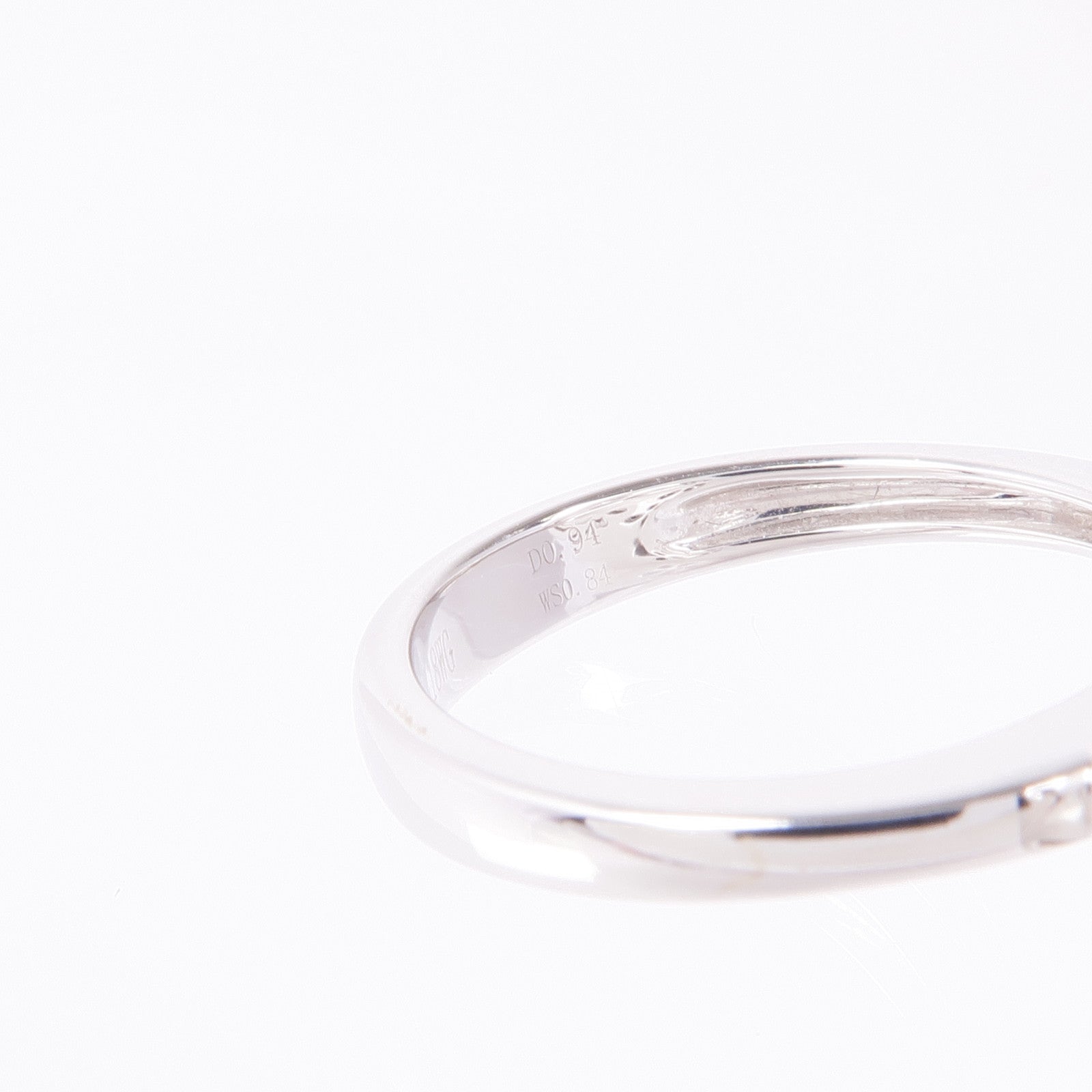 JEWELRY 【激減優惠】18K白金White Sapphire/Diamond Ring白色藍寶石/鑽石戒指US#6