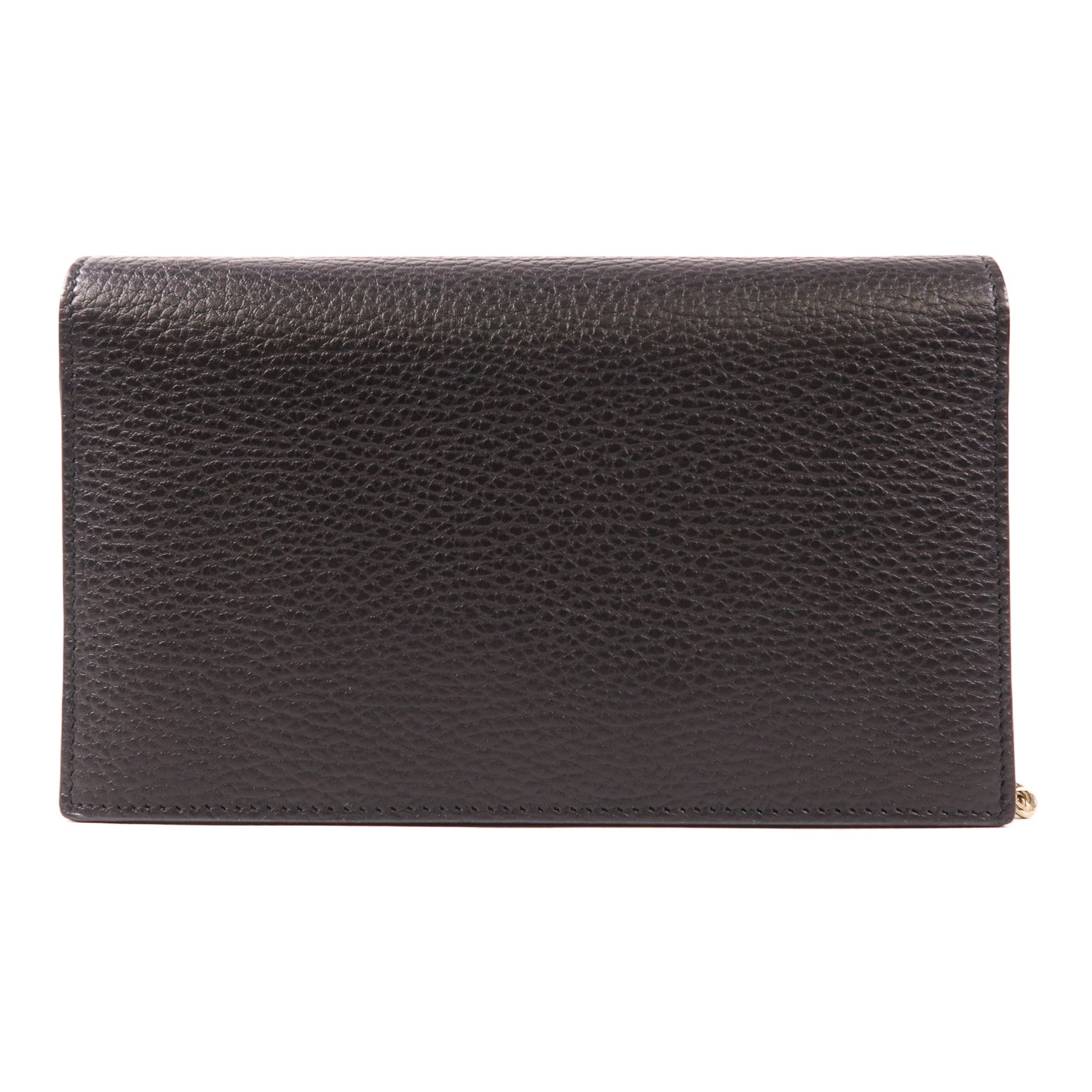 GUCCI GG GHW Chain Shoulder Bag 510314 Calfskin Leather Black