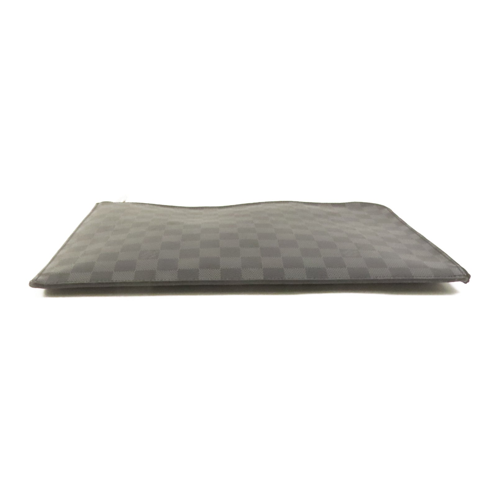 LOUIS VUITTON Damier Graphite Pochette Jour GM銀扣手提包