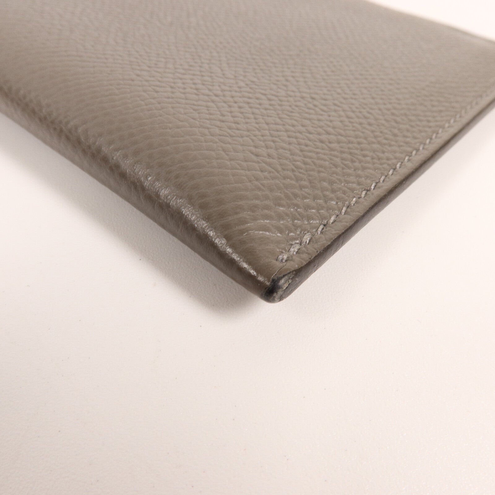 HERMES Epsom皮革Tarmac Passport Holder護照套Etain