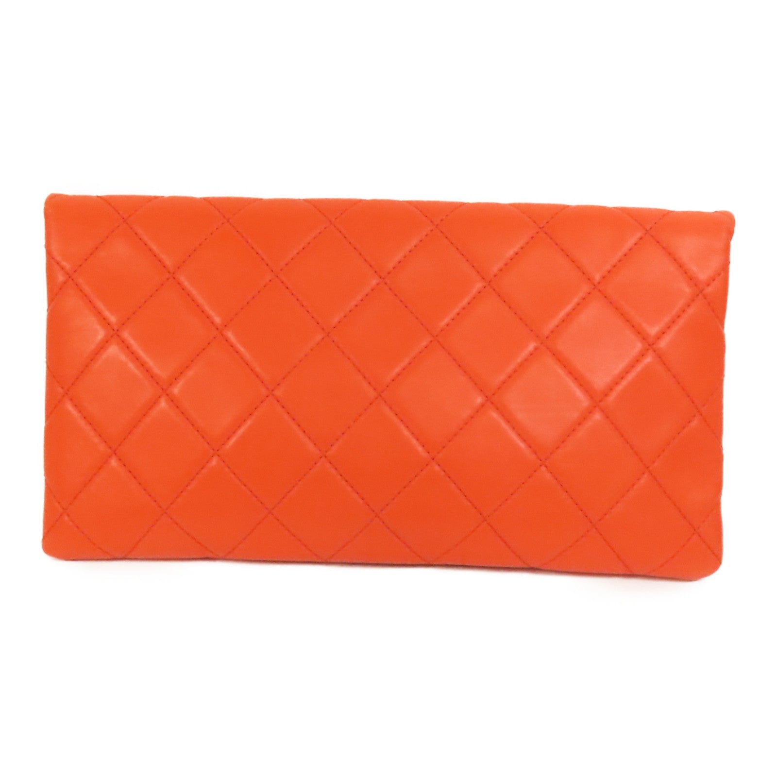 CHANEL 羊皮皮革Clutch金扣手拿包