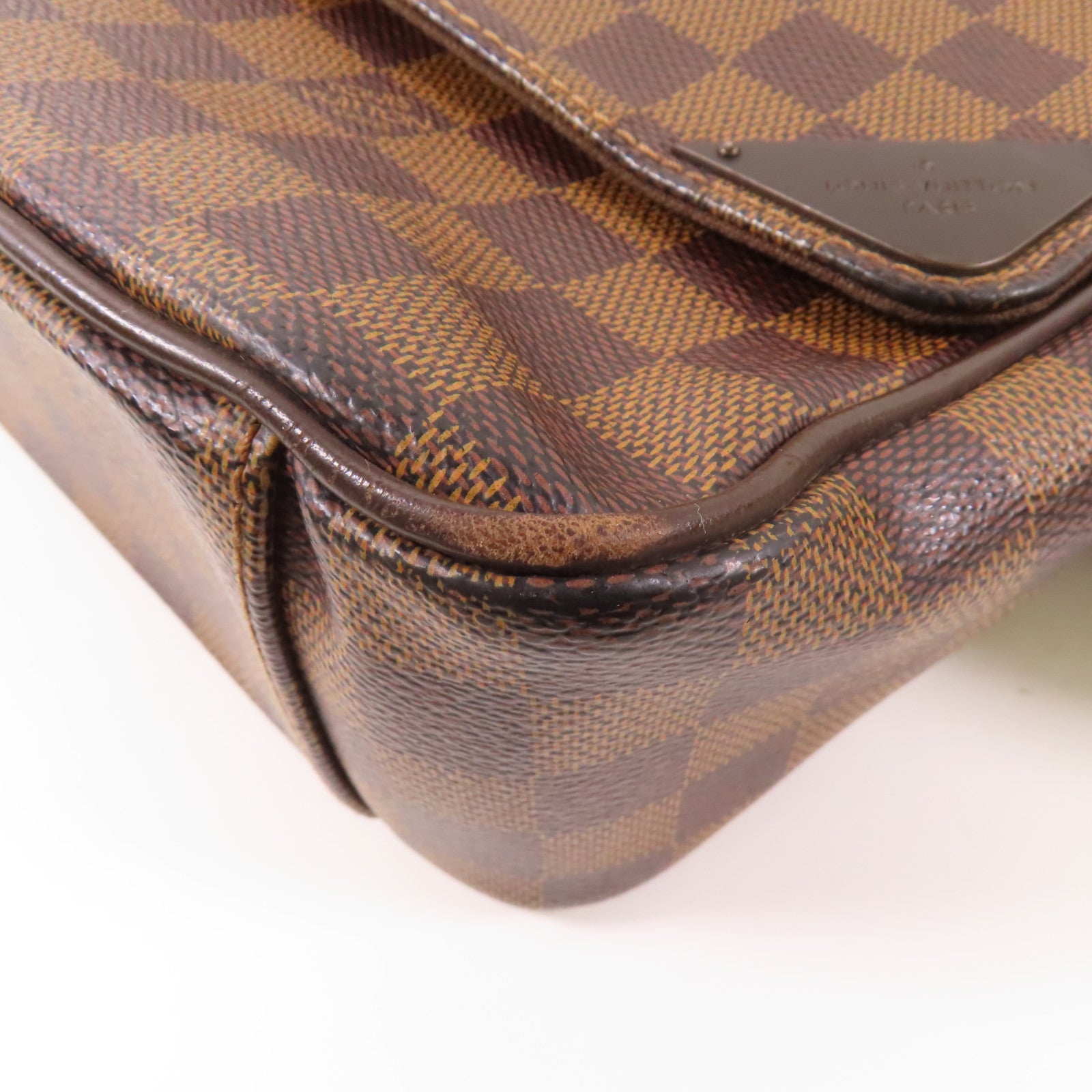 LOUIS VUITTON LV GHW Shelton MM Shoulder Bag N41149 Damier Brown