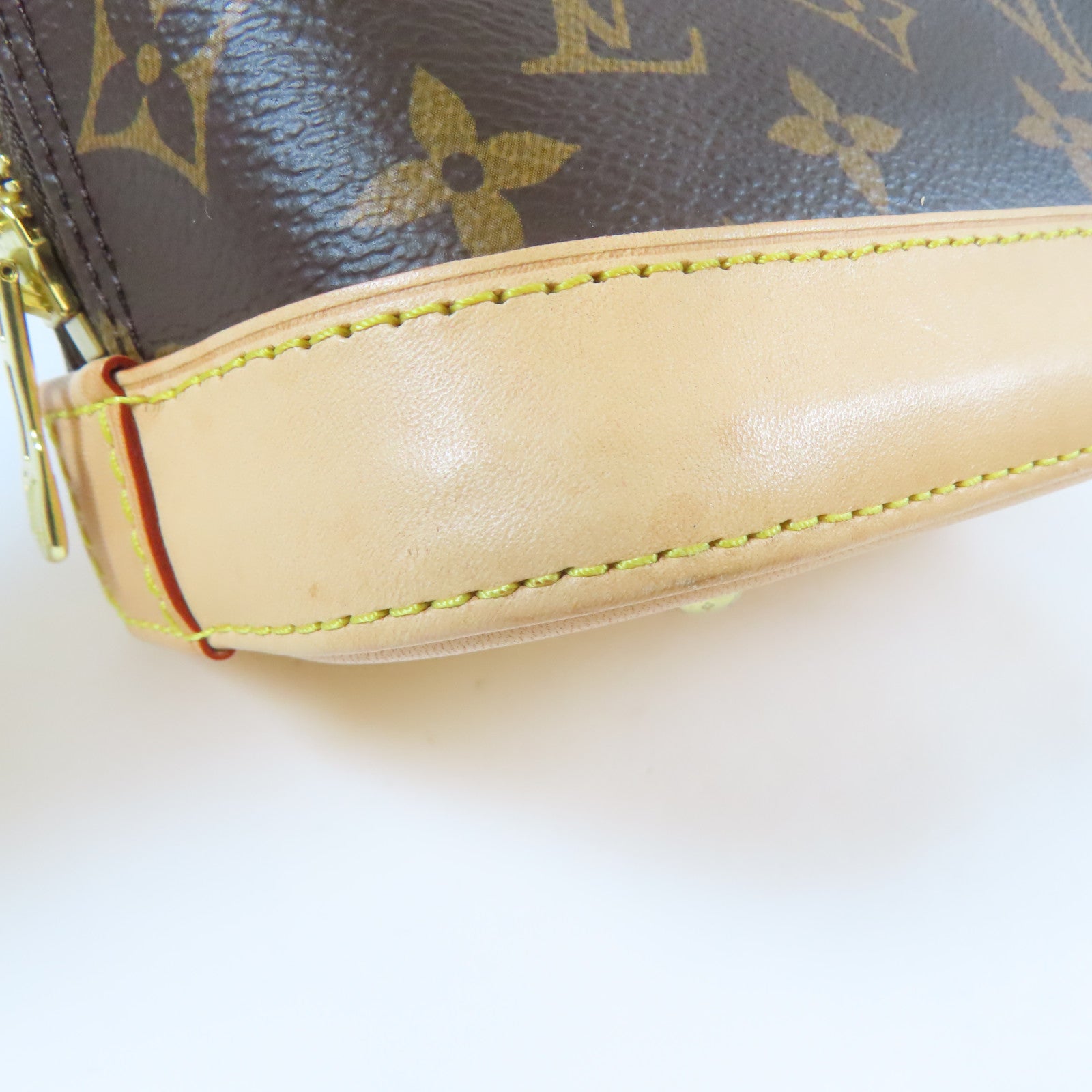 LOUIS VUITTON Monogram Alma BB金扣手挽肩背兩用袋啡色