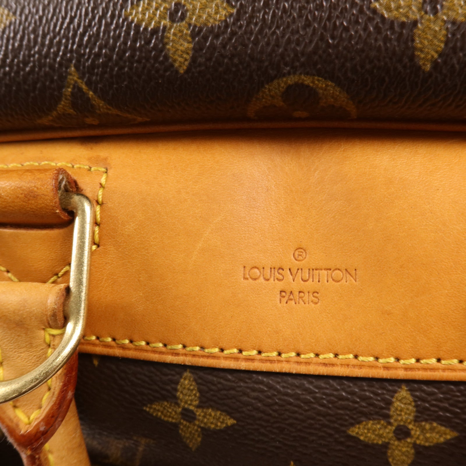 LOUIS VUITTON Monogram Deauville金扣手挽袋