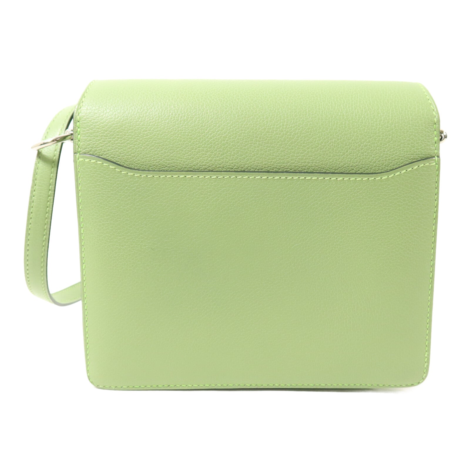 HERMES Evercolor皮革Mini Roulis肩背袋Vert Criguet