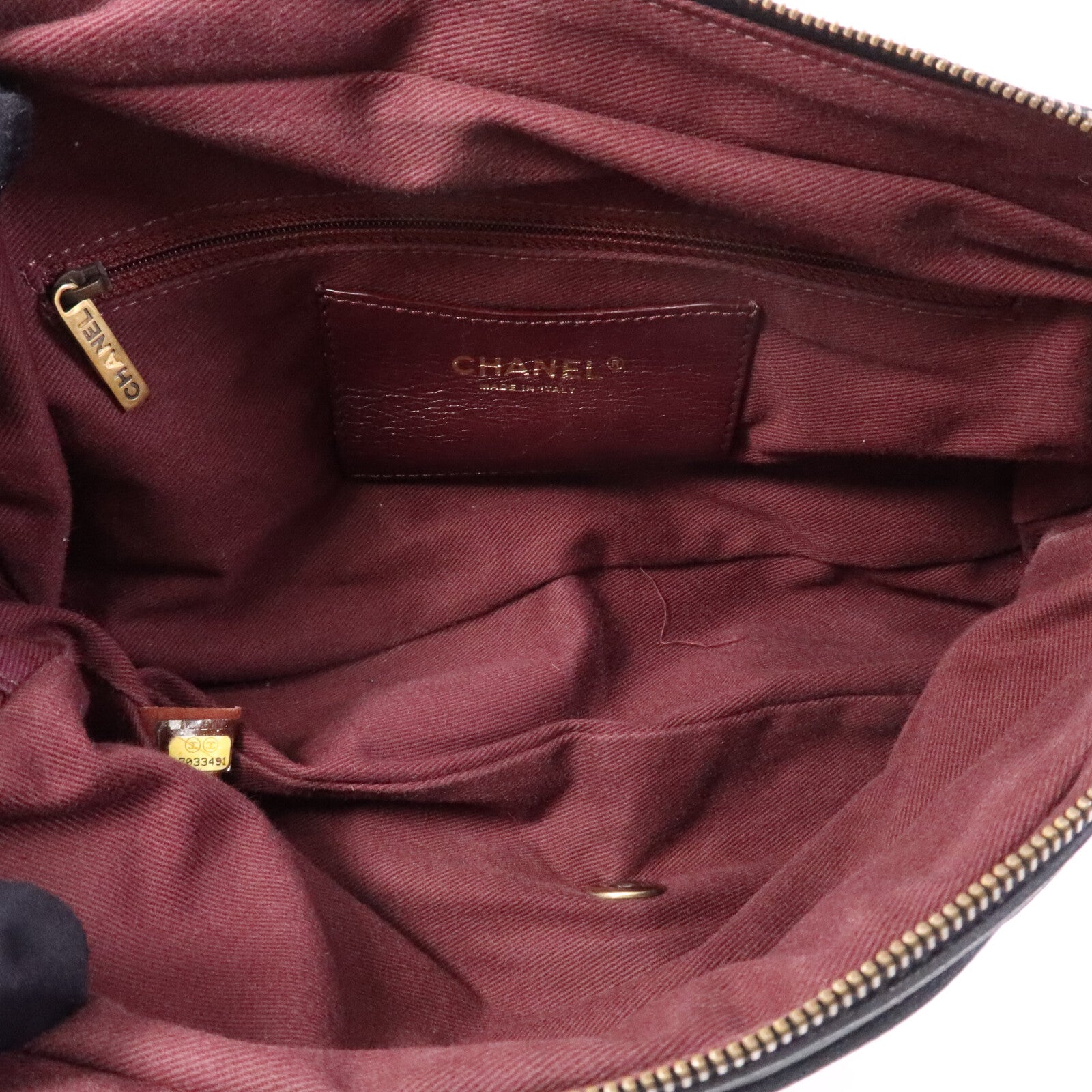 CHANEL 牛皮皮革Chain Shoulder Bag金扣鏈帶肩背袋