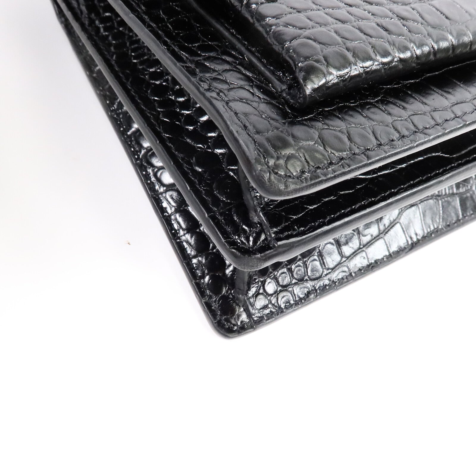 SAINT LAURENT 牛皮皮革Sunset Medium鏈帶肩背袋