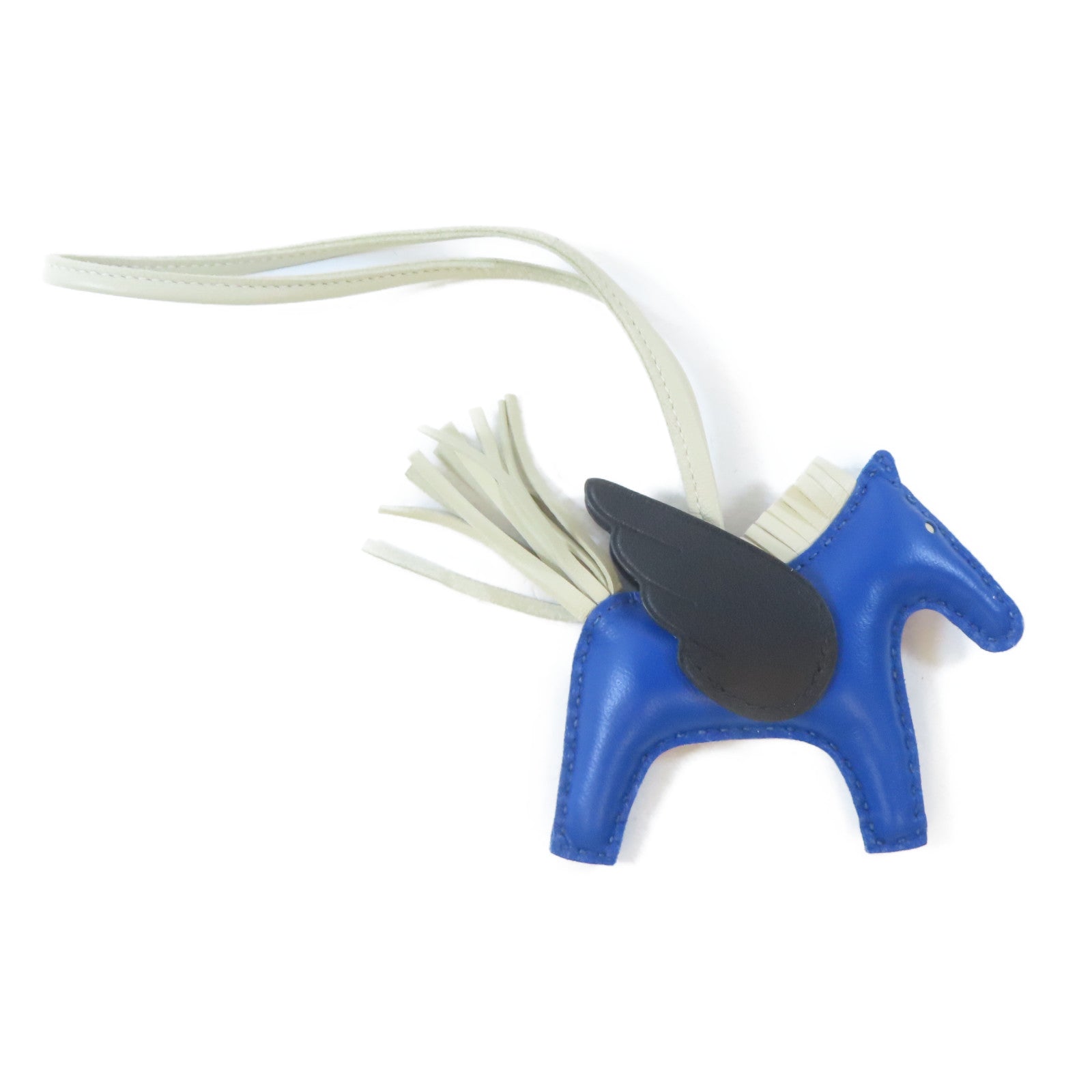 HERMES 【激減優惠】Swift皮革Rodeo Pegase PM掛飾Bleu France/藍色/Craie/白色/Noir/經典黑色