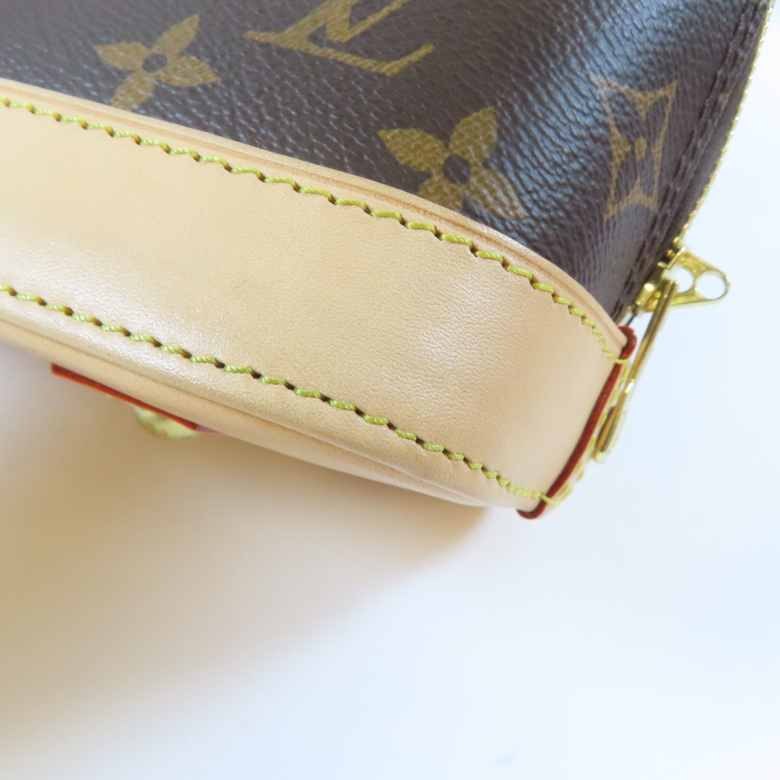 LOUIS VUITTON Monogram Alma BB金扣手挽肩背兩用袋啡色