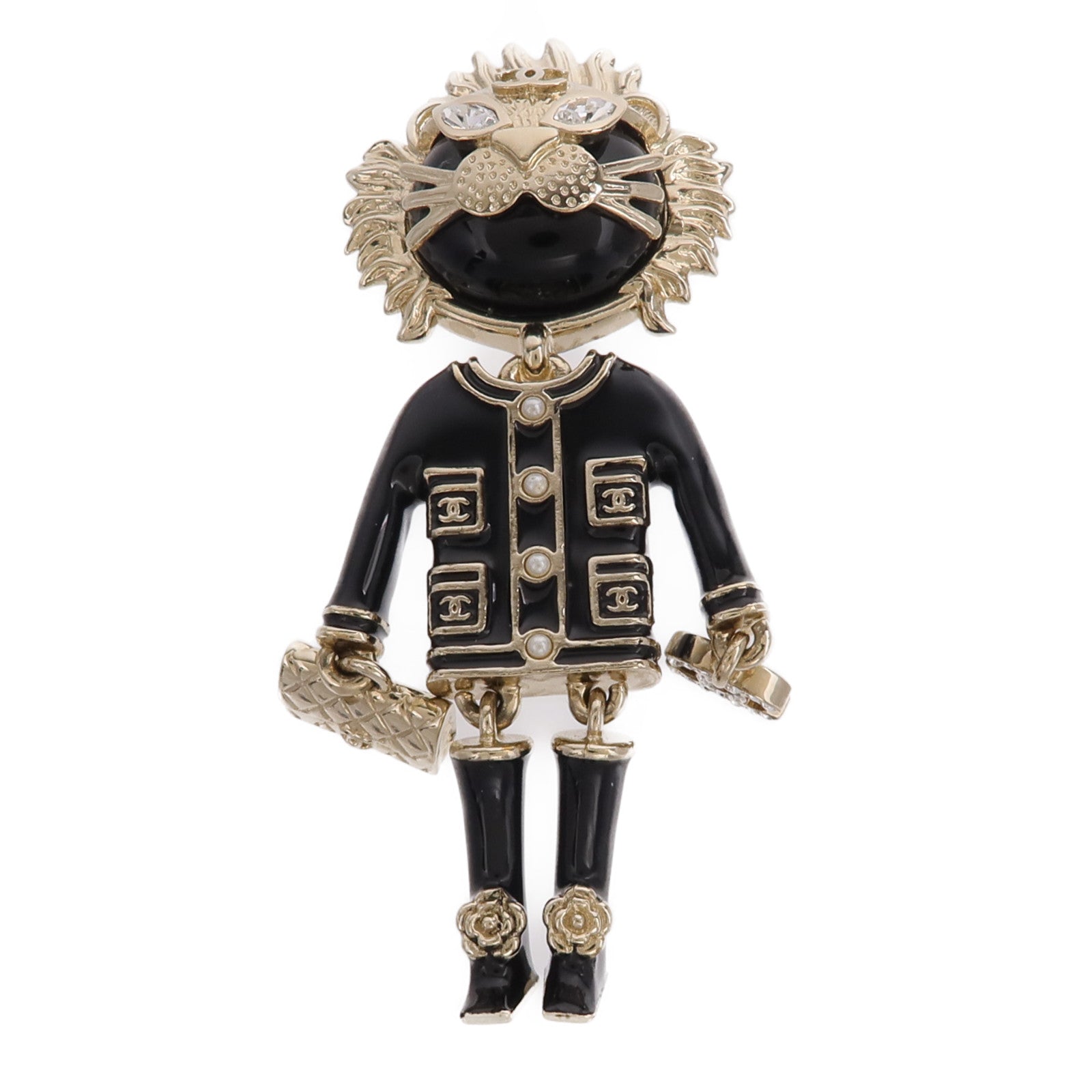 CHANEL 金屬Coco Lion Brooch胸針