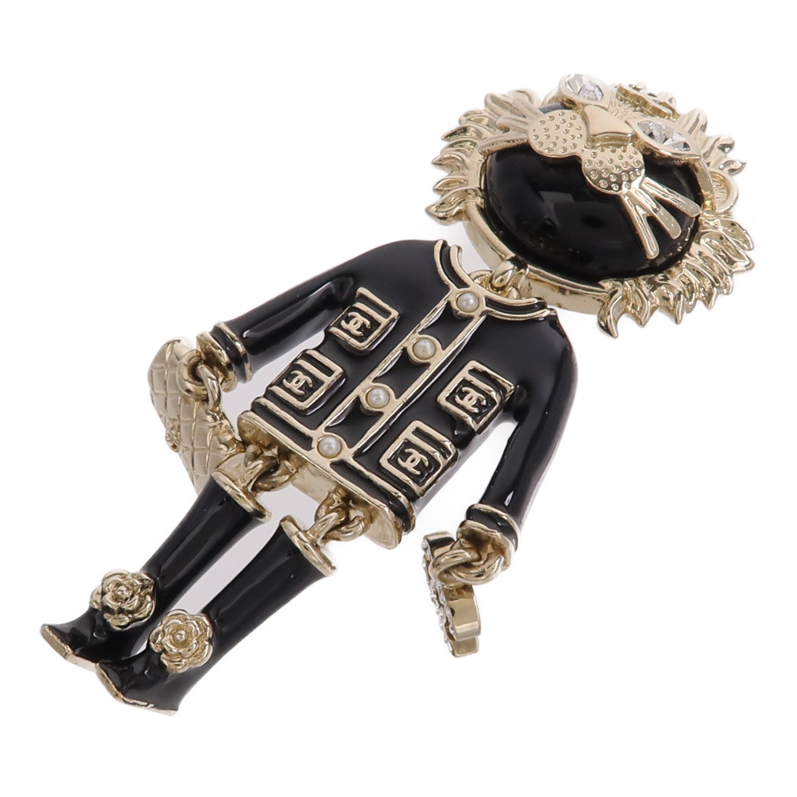 CHANEL 金屬Coco Lion Brooch胸針