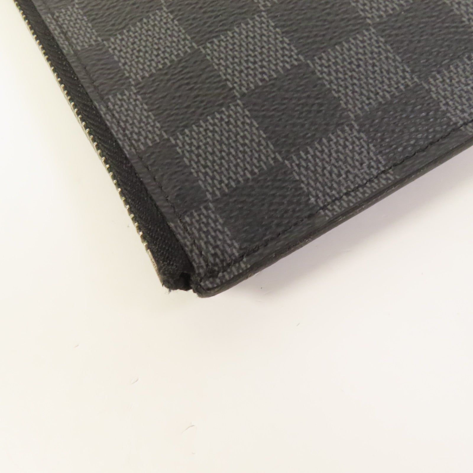 LOUIS VUITTON Damier Graphite Pochette Jour GM銀扣手提包