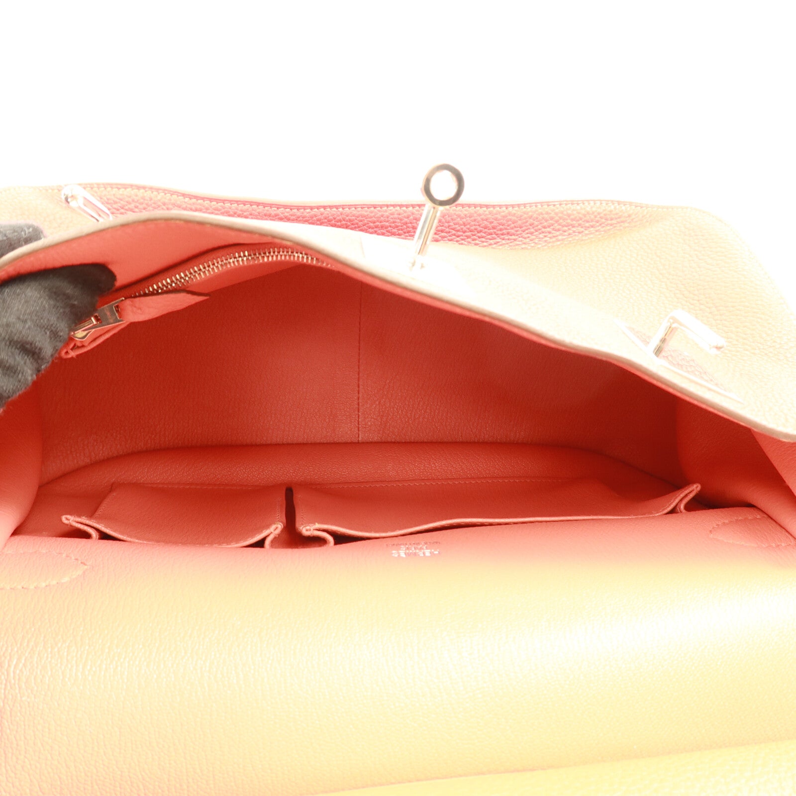 HERMES Togo皮革Jypsiere 34肩背袋Rouge Casaque