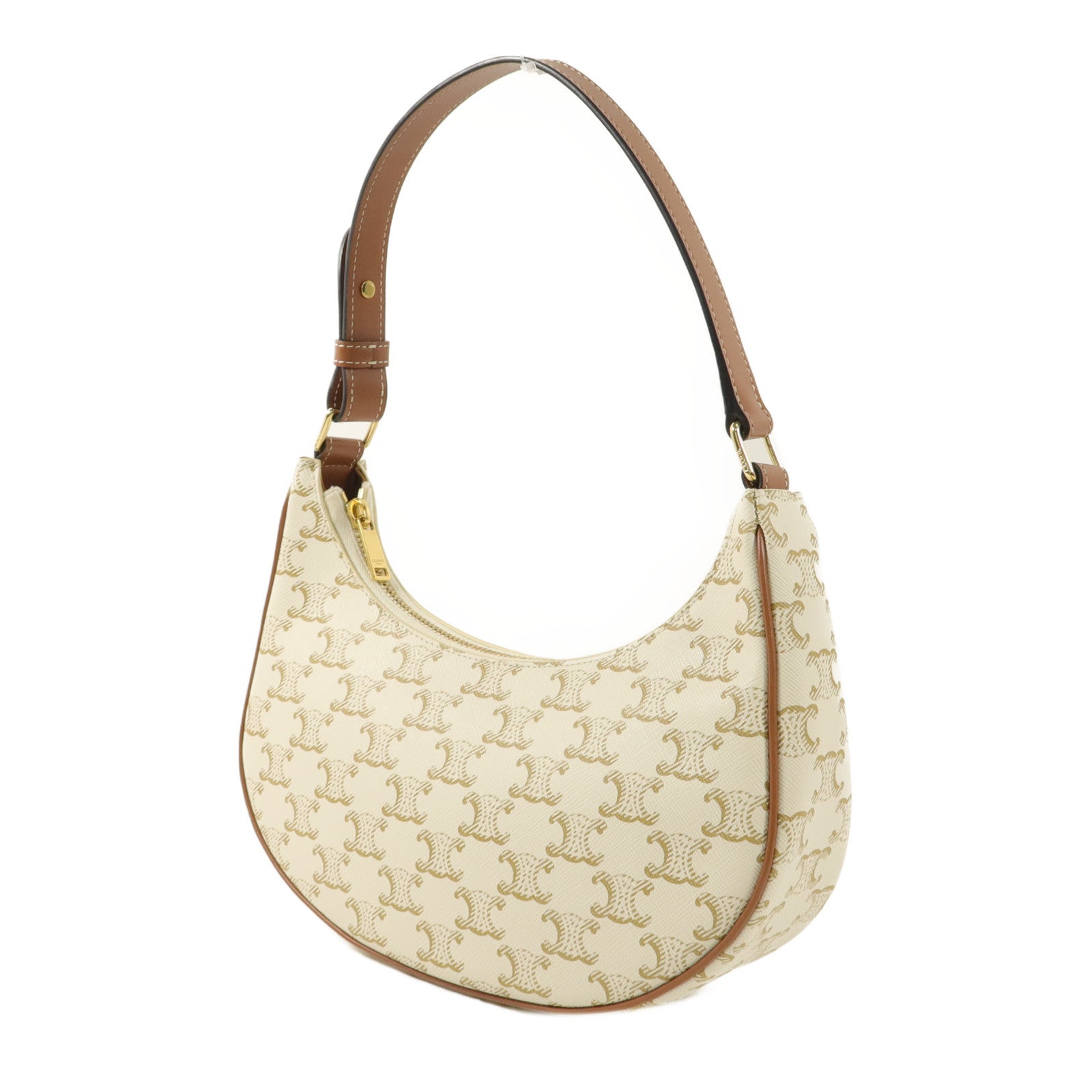 CELINE 塗層帆布Triomphe Ava Medium肩背袋
