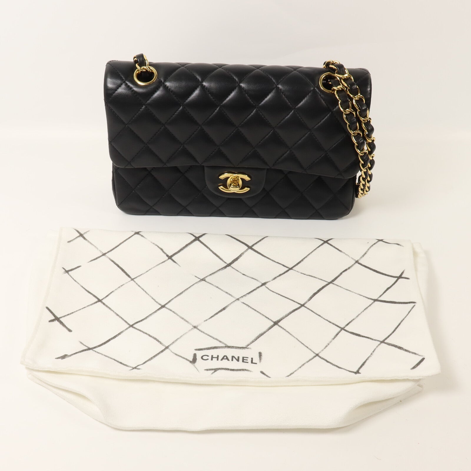 CHANEL 羊皮皮革Classic 23鏈帶肩背袋