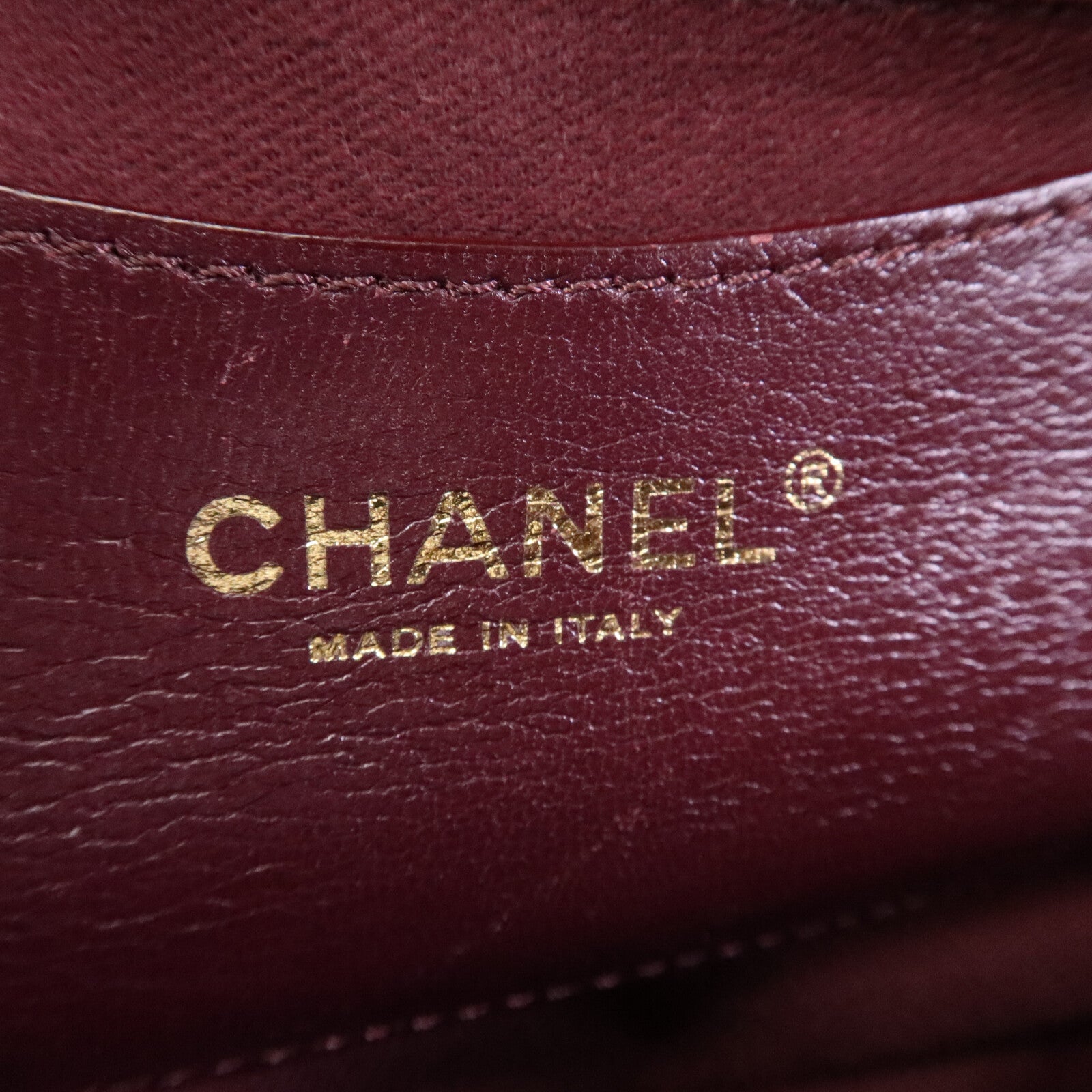 CHANEL 牛皮皮革Chain Shoulder Bag金扣鏈帶肩背袋