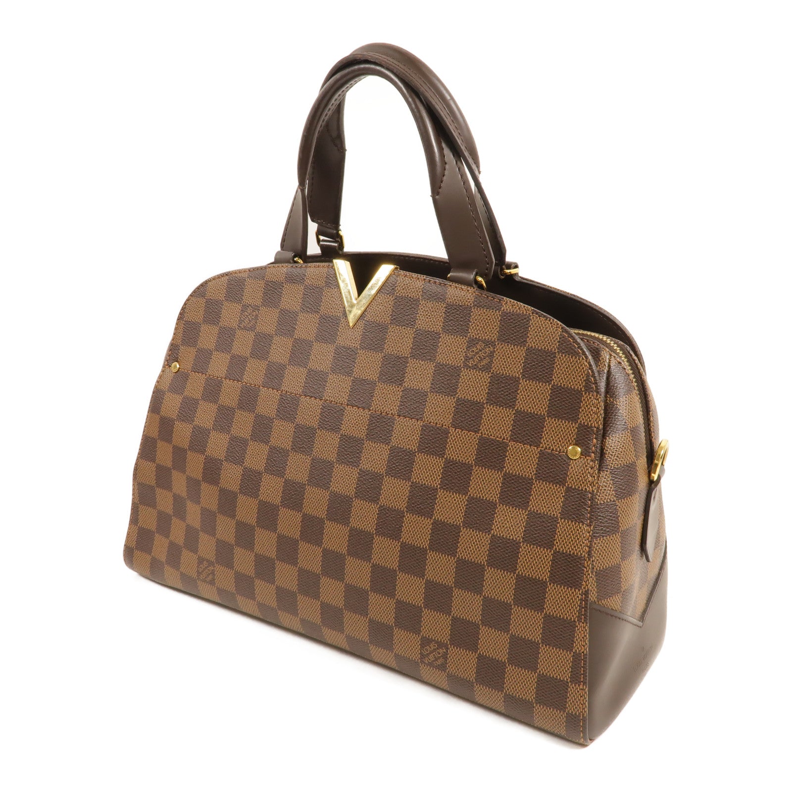 LOUIS VUITTON Damier Kensington Bowling手挽肩背兩用袋