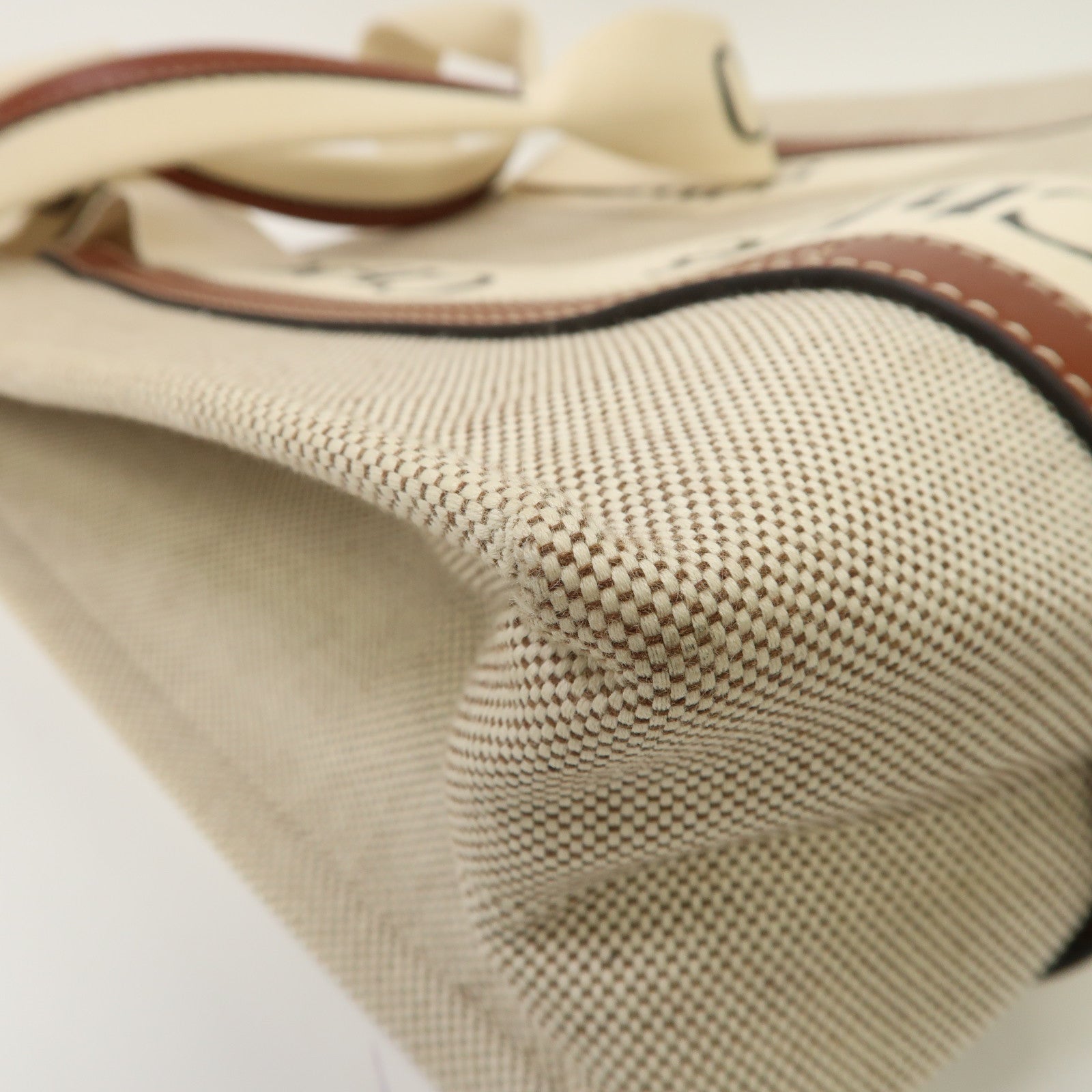 Chloe 帆布Woody Tote Bag手挽袋啡色