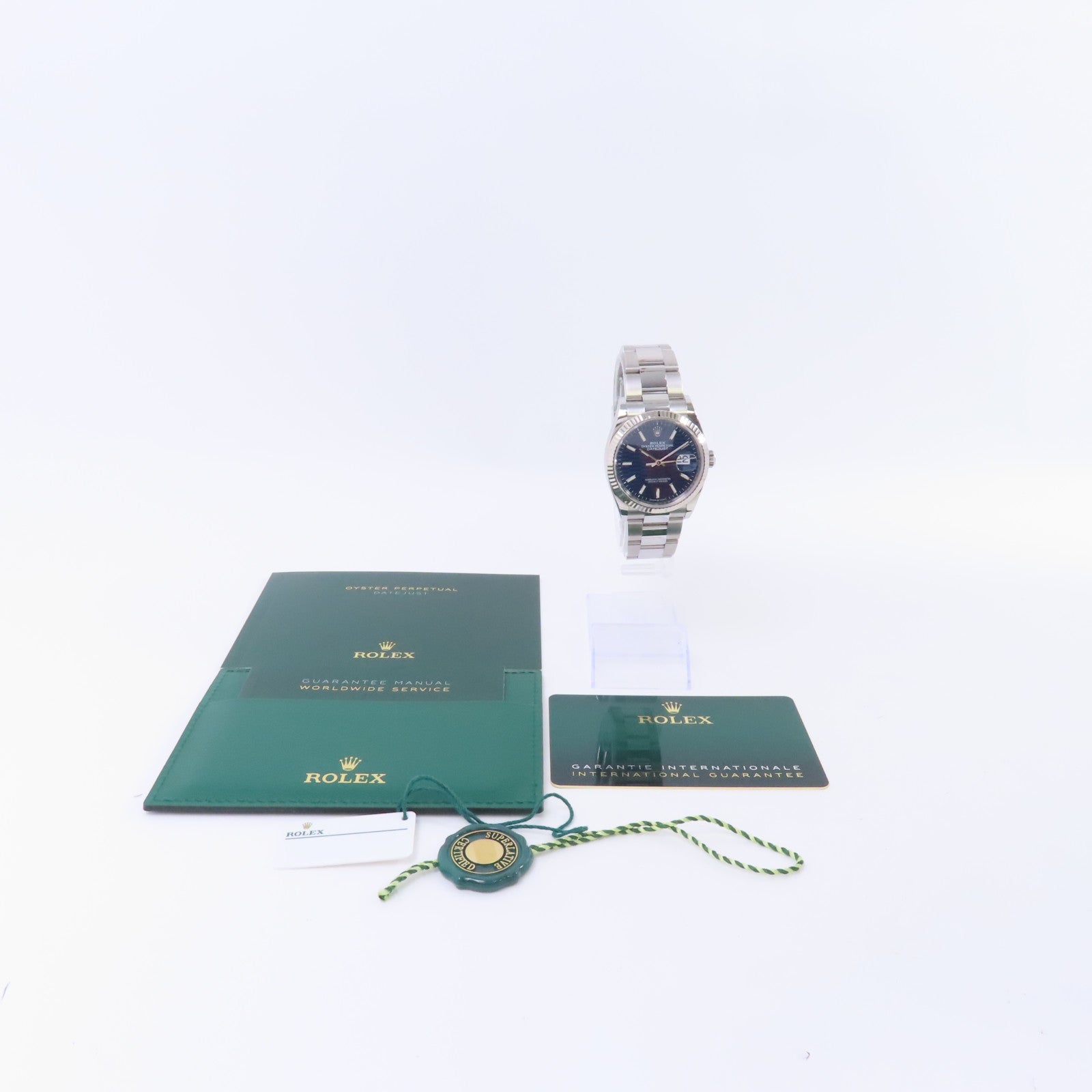 ROLEX Datejust 36 18K白金/不鏽鋼手錶自動機芯藍色