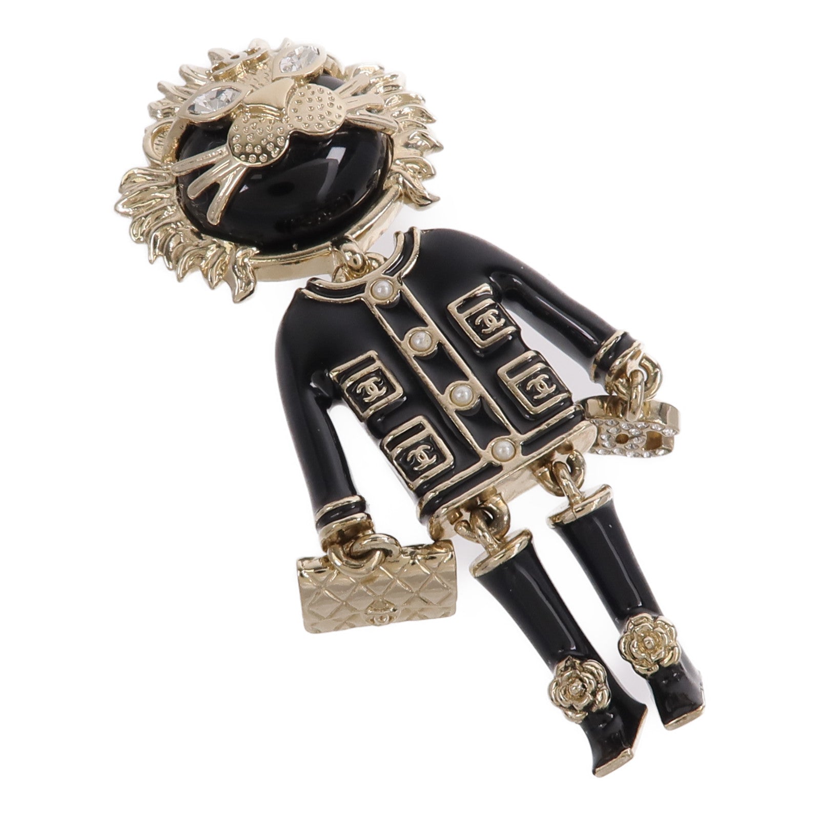 CHANEL 金屬Coco Lion Brooch胸針