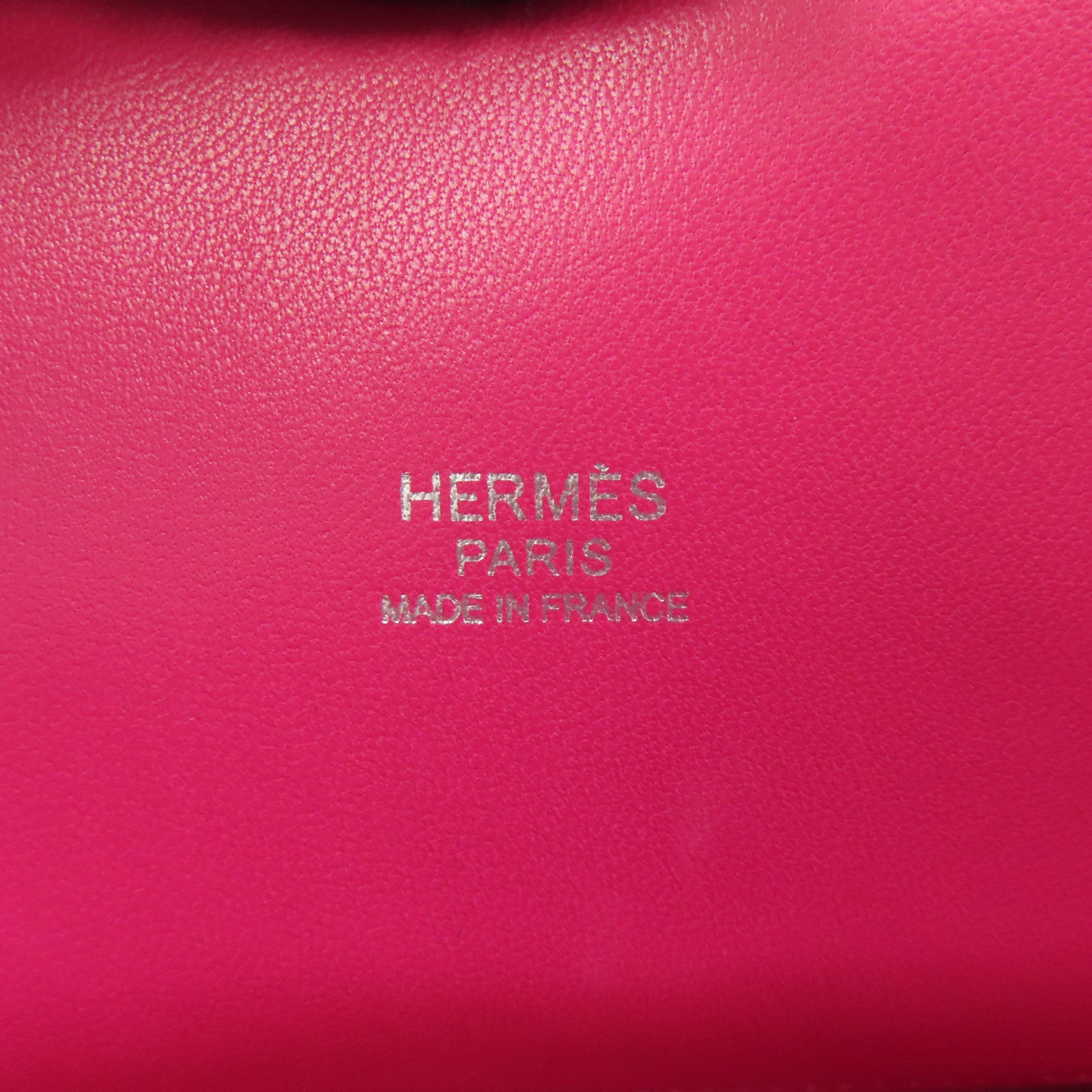 HERMES Epsom皮革Bolide 27銀扣手挽肩背兩用袋Rose Tyrien/粉紅色