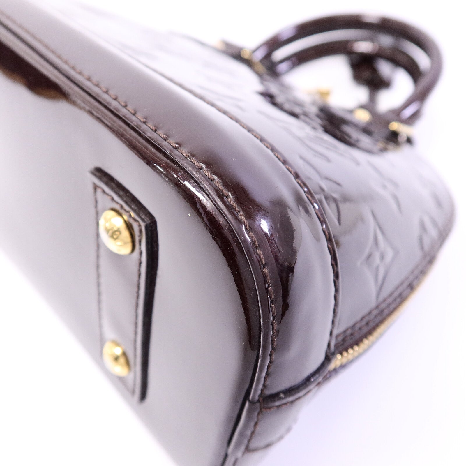LOUIS VUITTON Monogram Vernis Alma BB手挽肩背兩用袋