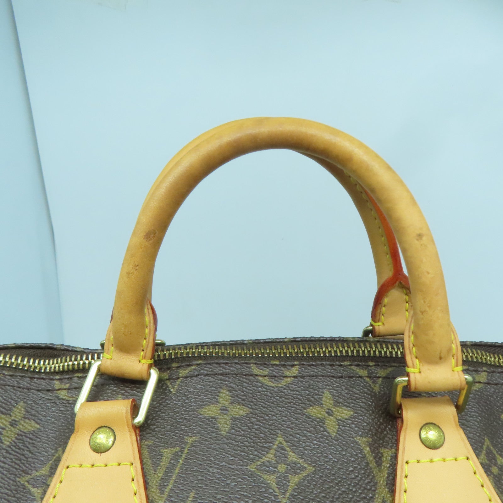 LOUIS VUITTON 【激減優惠】Monogram Speedy 35金扣手挽袋啡色