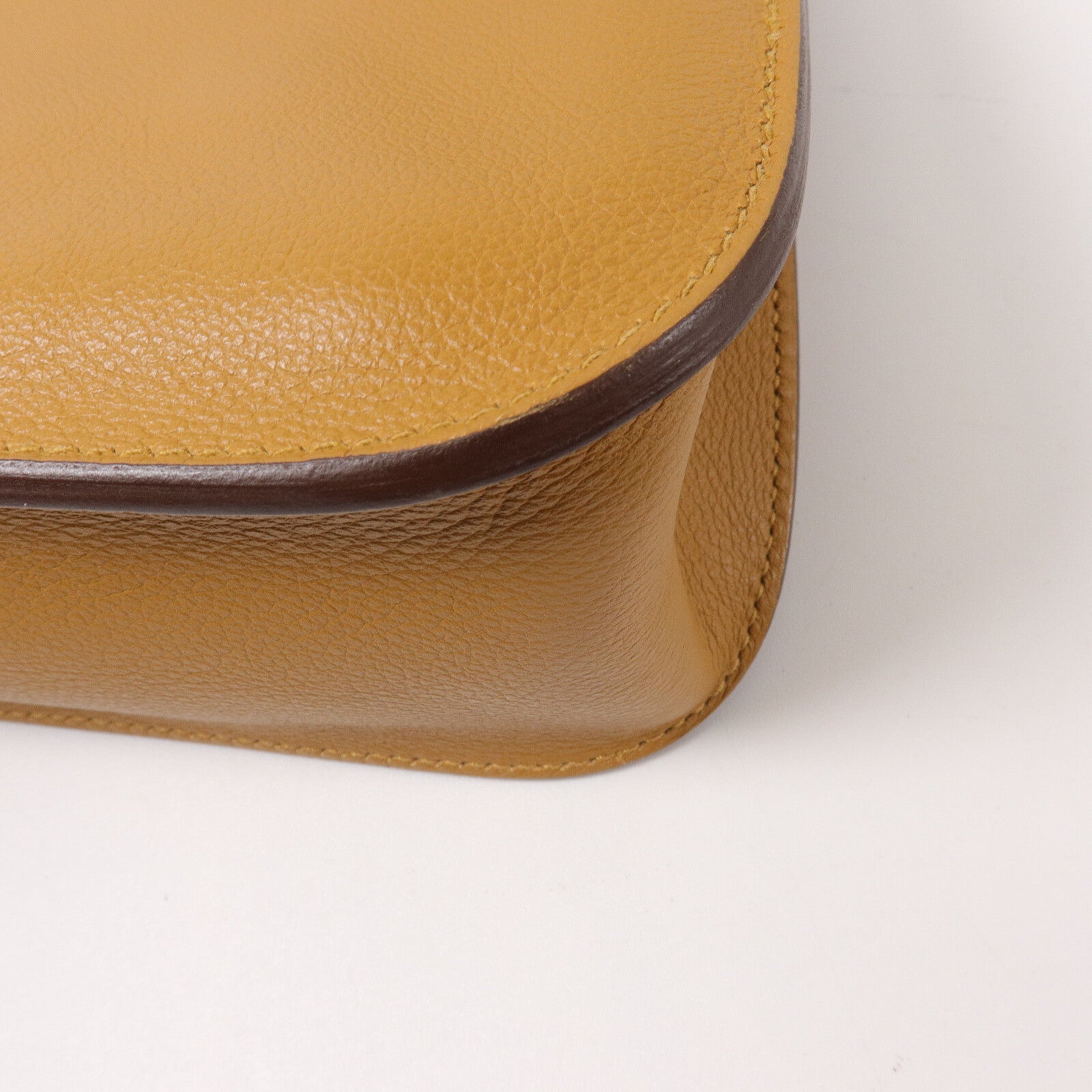 HERMES Evercolor皮革Halzan 25手挽肩背兩用袋Caramel