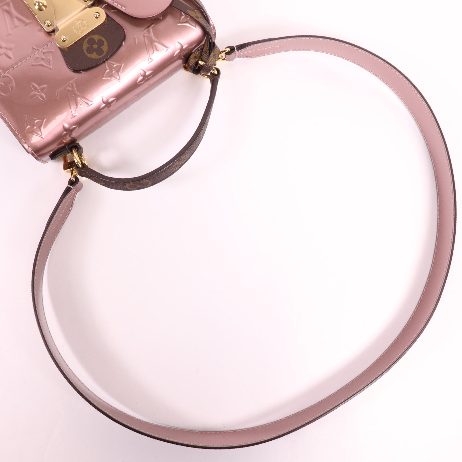 LOUIS VUITTON Vernis Spring Street PM金扣手挽肩背兩用袋