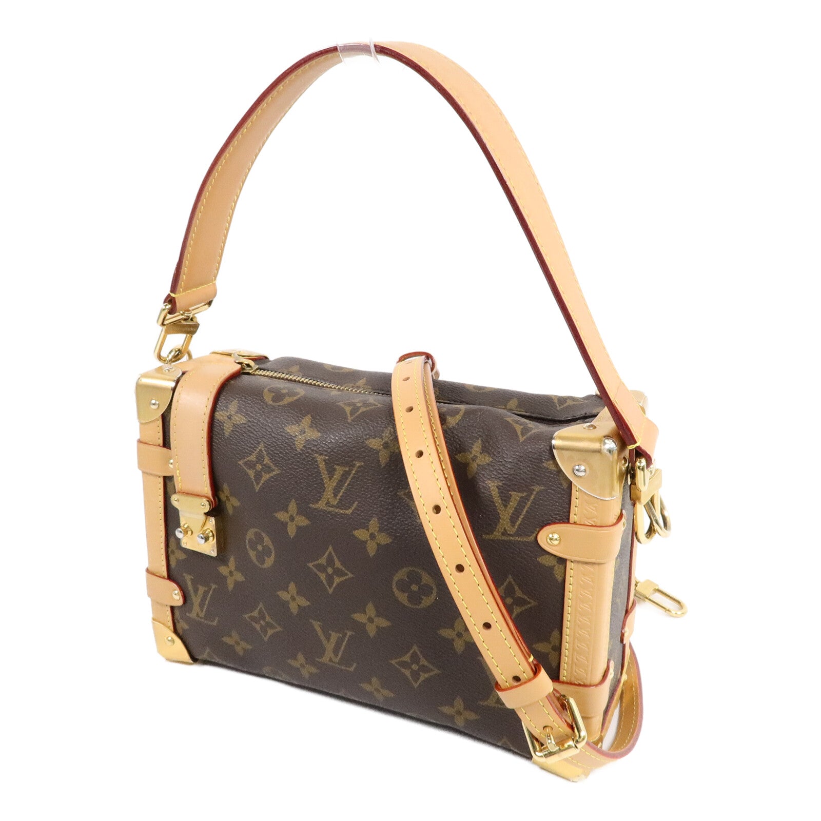 LOUIS VUITTON Monogram Side Trunk手挽肩背兩用袋