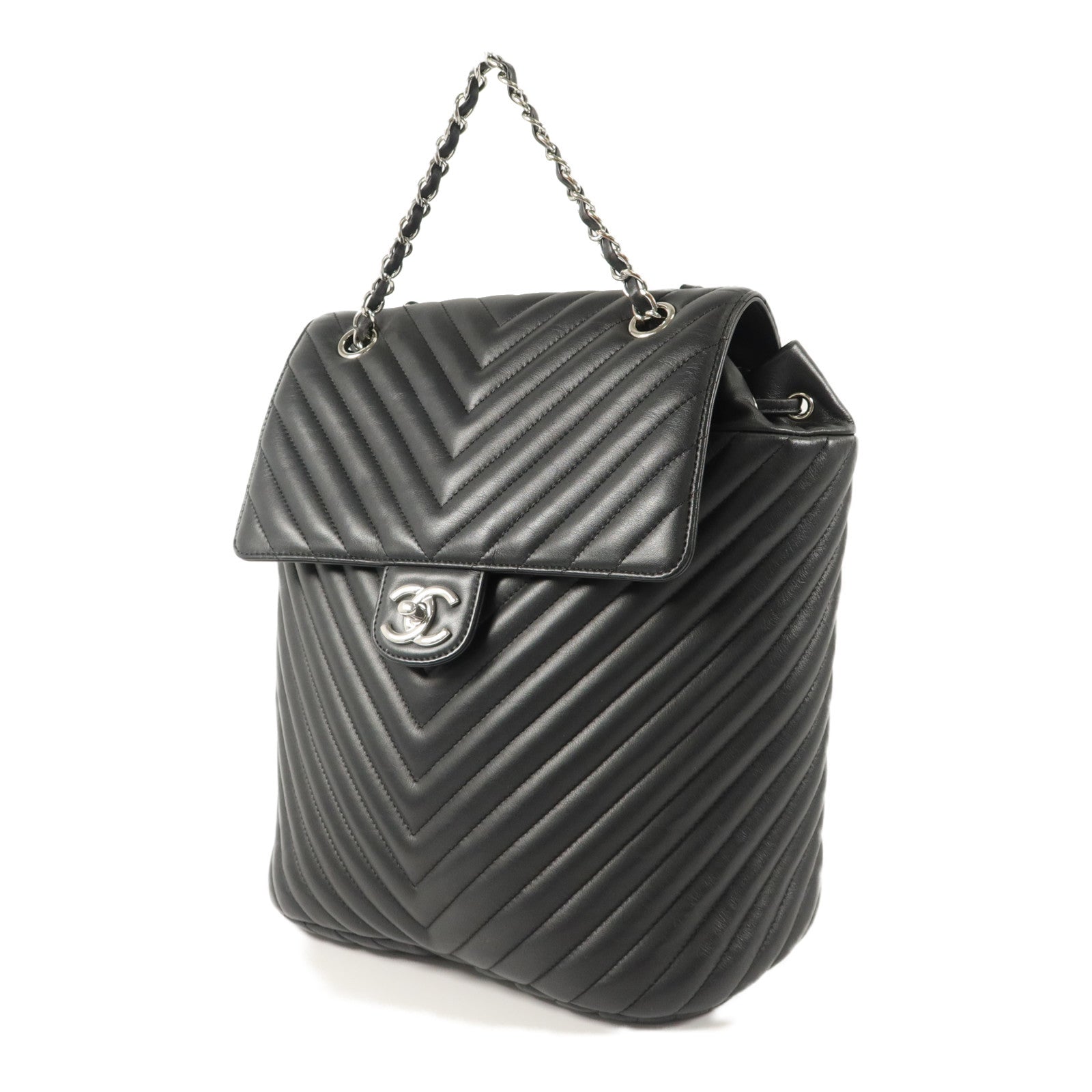 CHANEL 羊皮皮革Urban Spirit Backpack背包