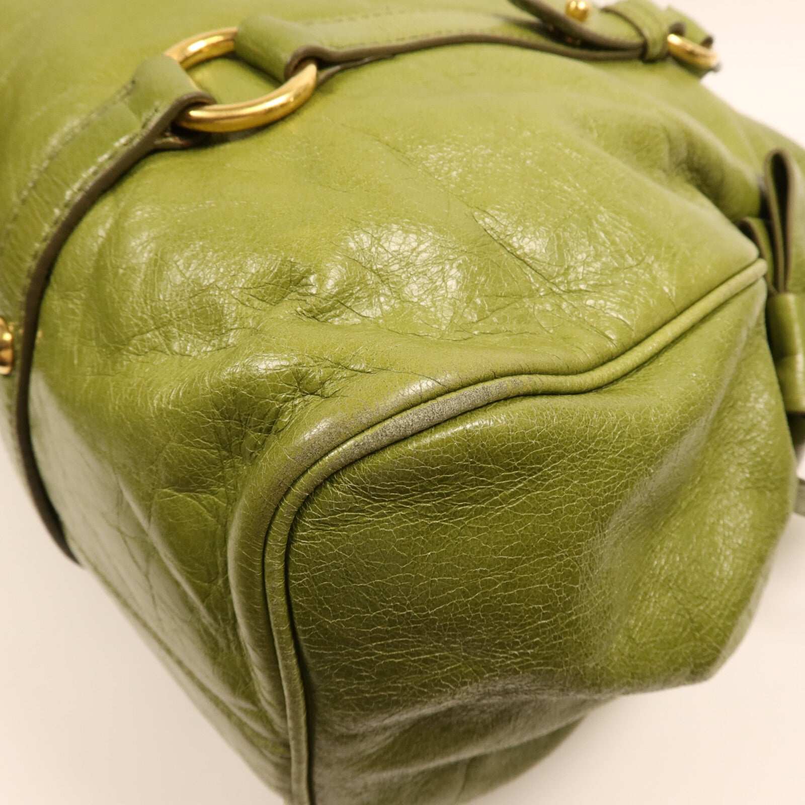 Miu Miu 牛皮皮革Vitello Lux金扣手挽肩背兩用袋