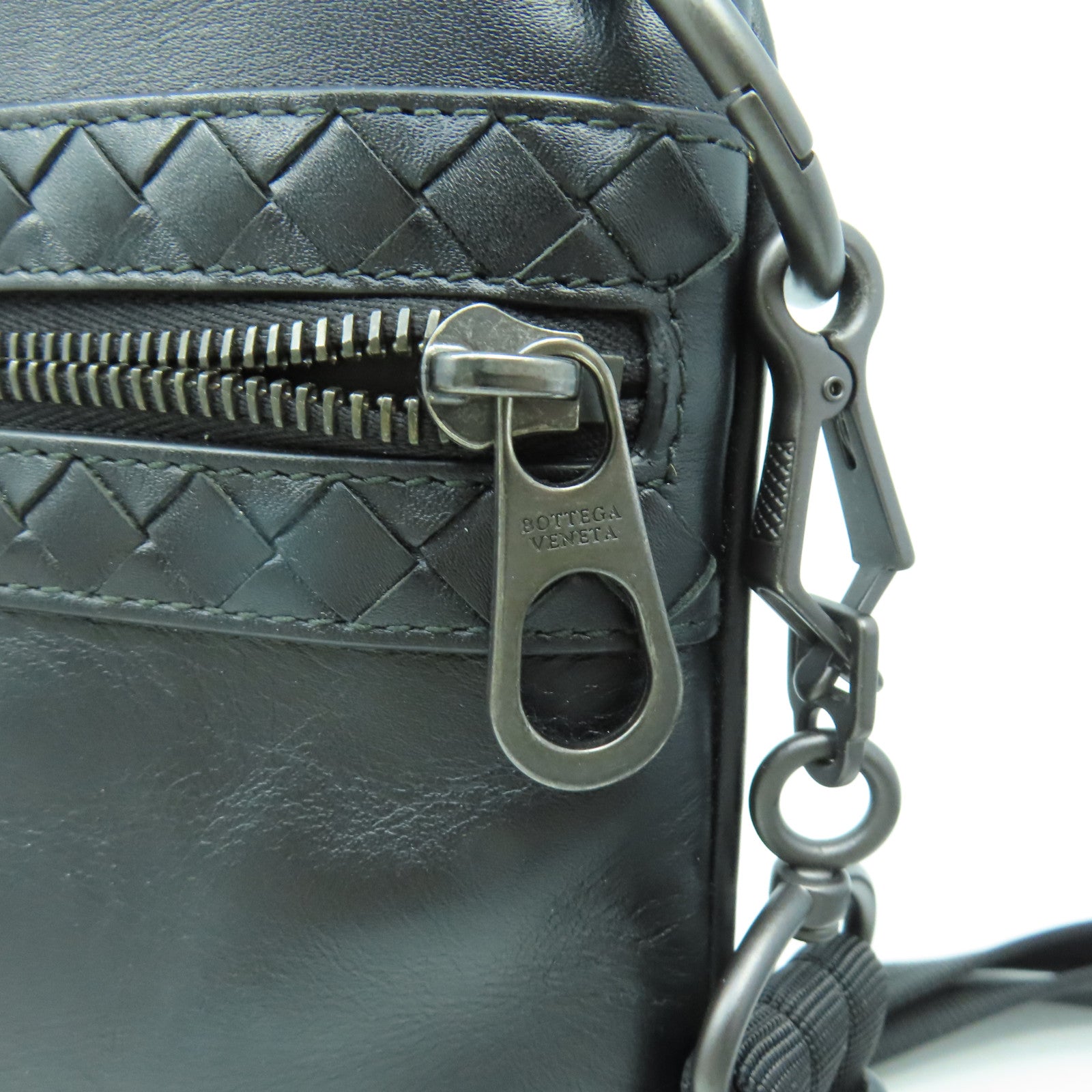 BOTTEGA VENETA 【清倉大減價】羊皮皮革Shoulder Bag肩背袋黑色