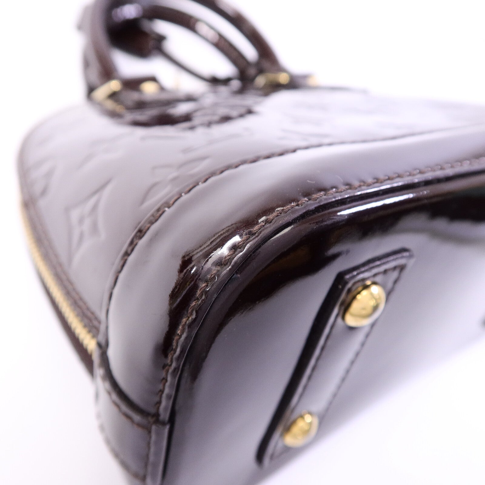 LOUIS VUITTON Monogram Vernis Alma BB手挽肩背兩用袋