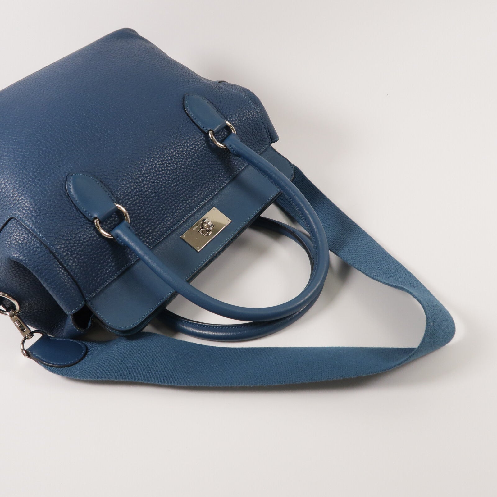 HERMES Clemence皮革Toolbox 26手挽肩背兩用袋Colvert