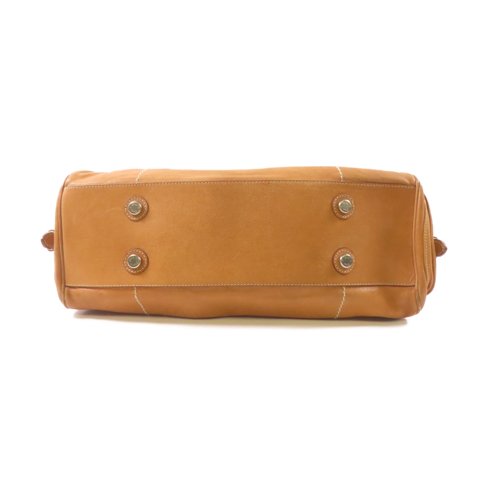 Dior 牛皮皮革Shoulder Bag銀扣肩背袋駱駝色