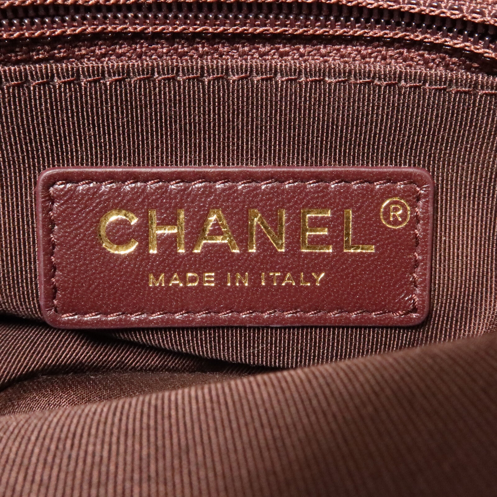 CHANEL 羊皮皮革Cage Shopping Bag鏈帶肩背袋