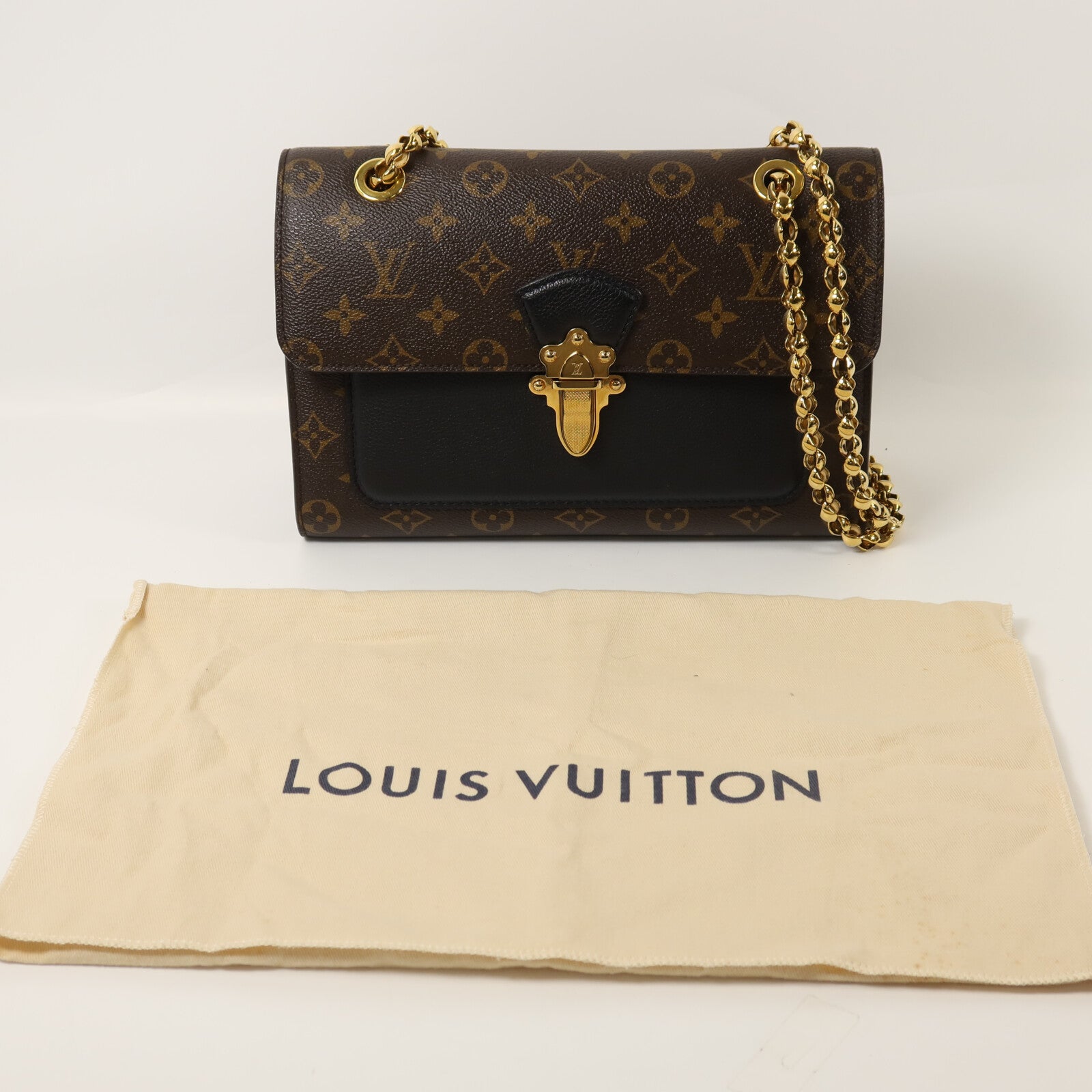 LOUIS VUITTON Monogram Victoire鏈帶肩背袋