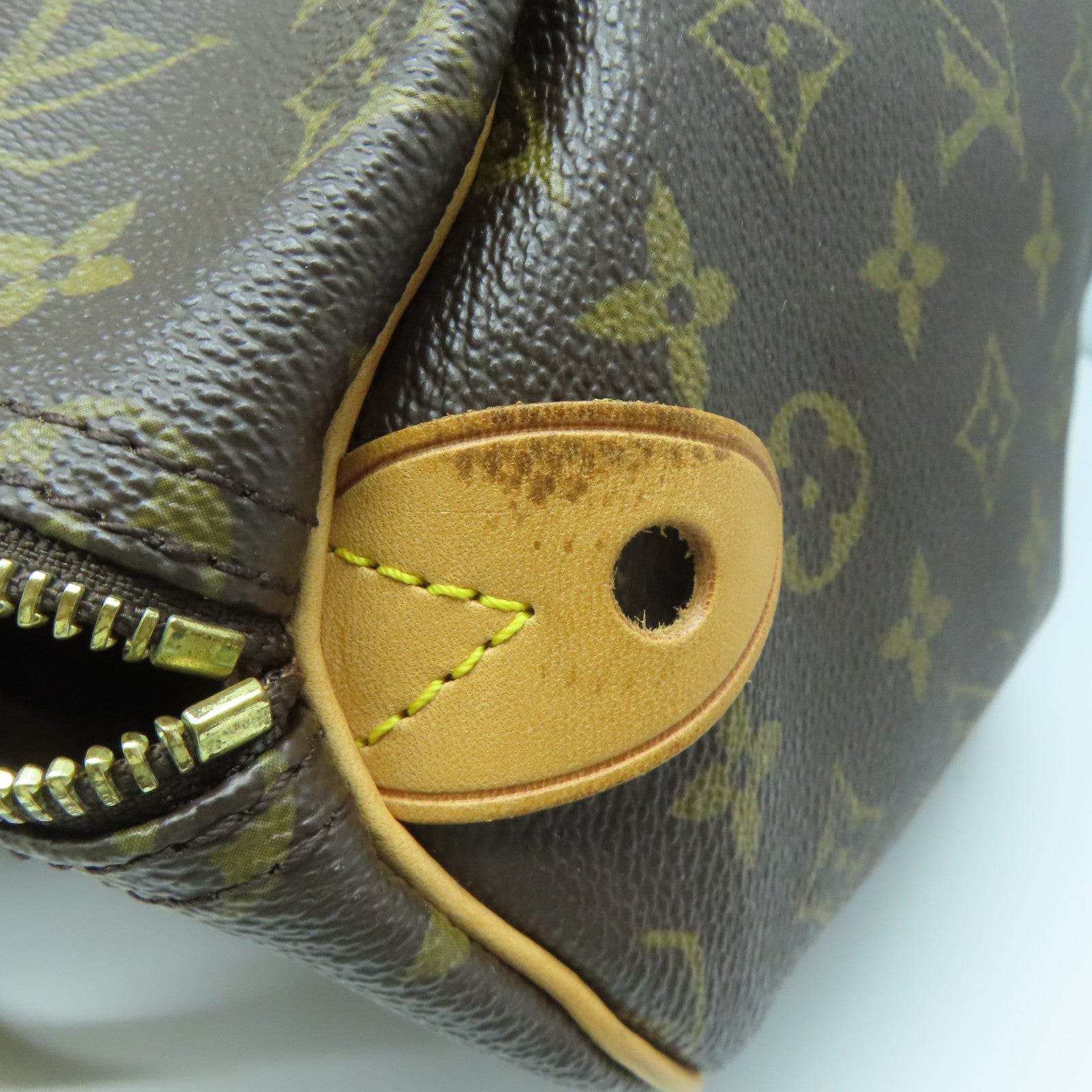 LOUIS VUITTON 【激減優惠】Monogram Speedy 35金扣手挽袋啡色